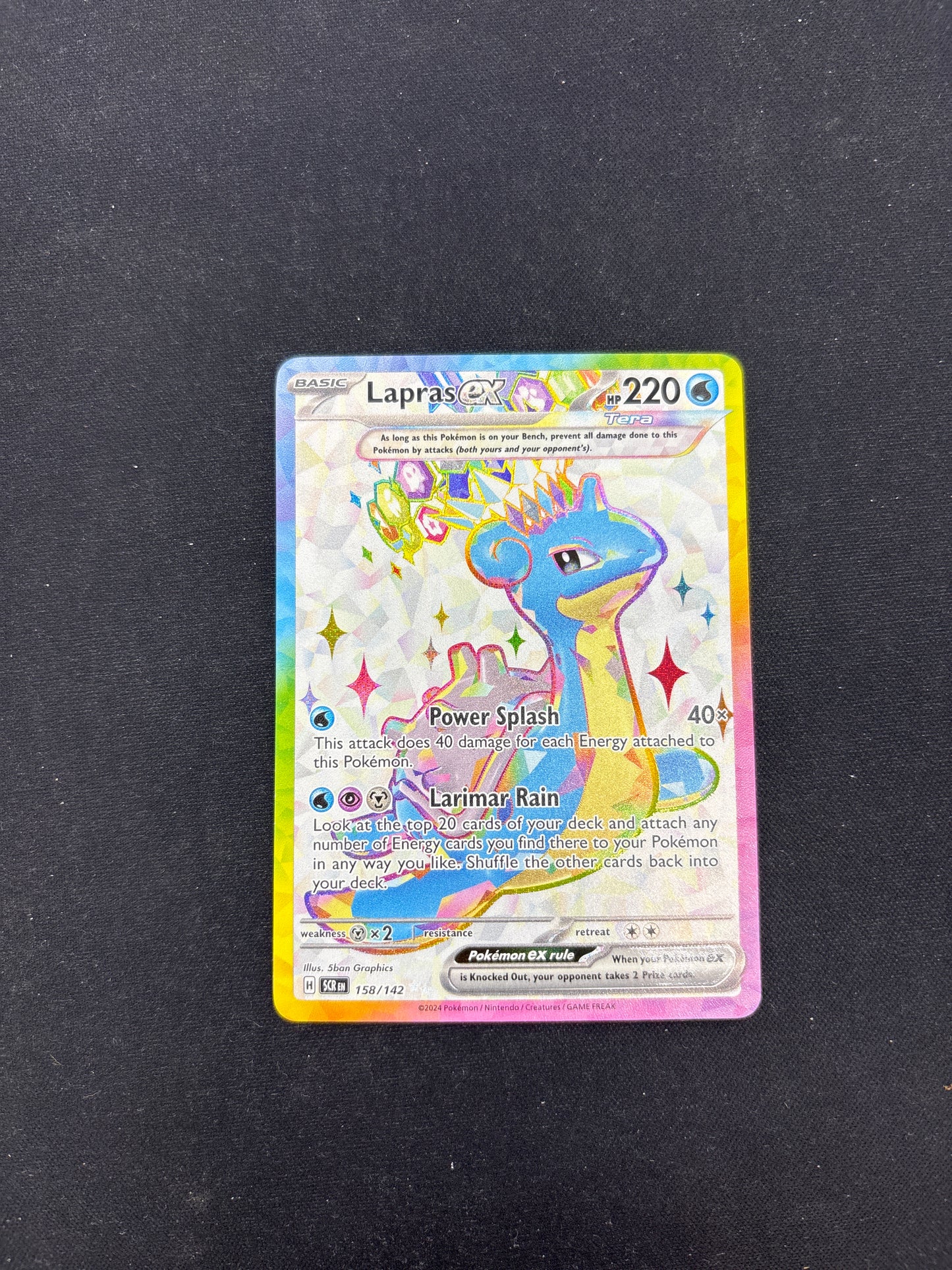 Auction Lot 12: Pokemon Cards Lapras Full Art Condition Vary
