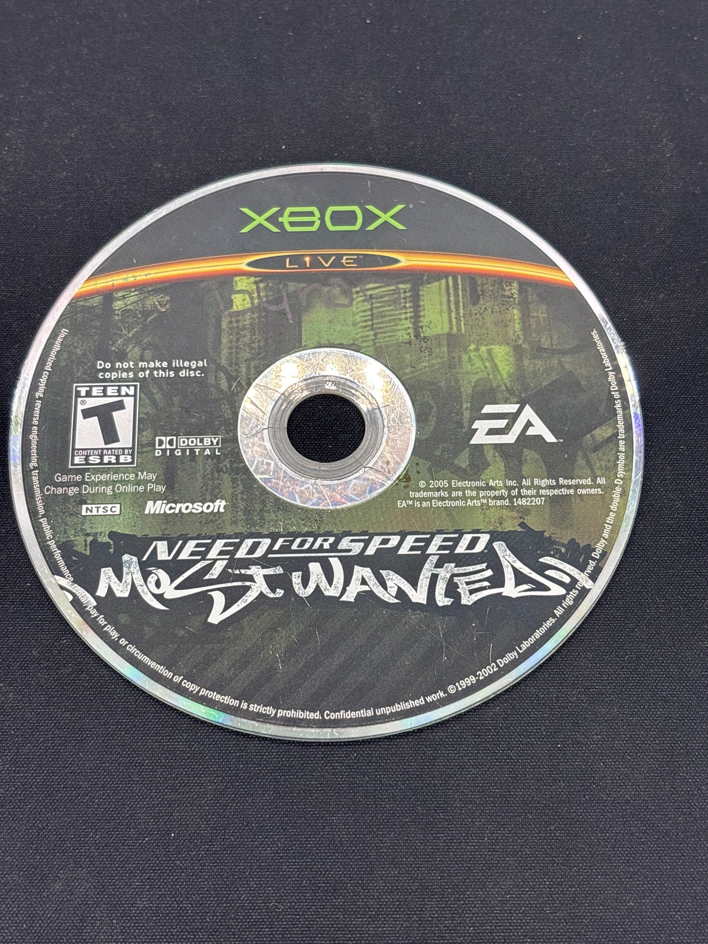 Auction Lot 173: Need for Speed Most Wanted XBOX Video Game Loose