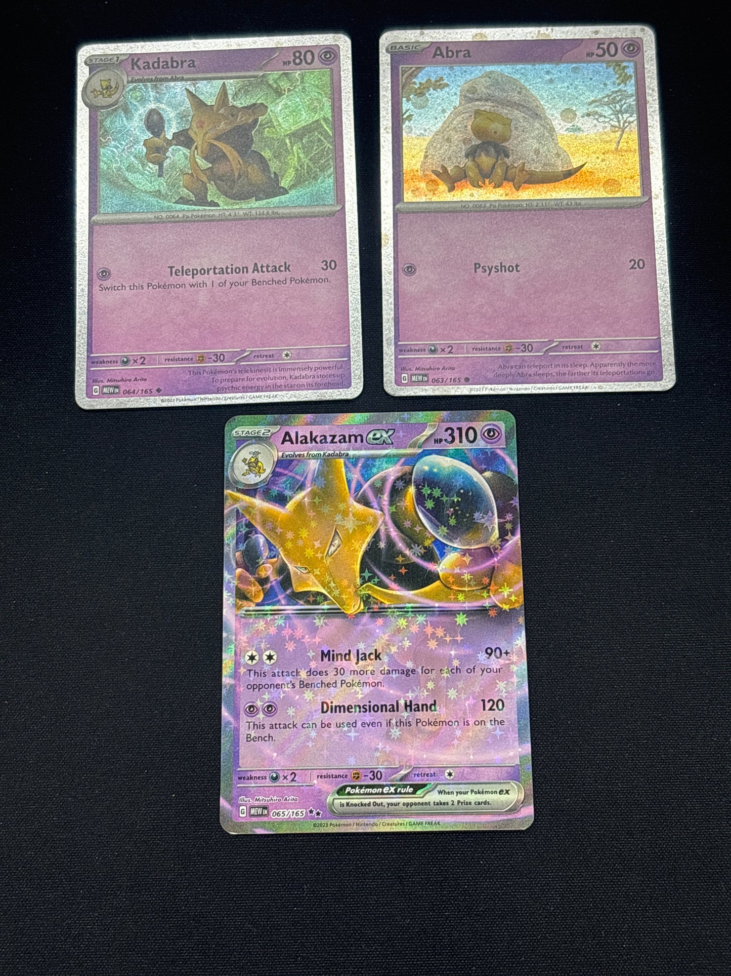 Auction Lot 253: Pokemon Cards Lot of 3 Alakazam EX Collection Box Promos Conditions Vary