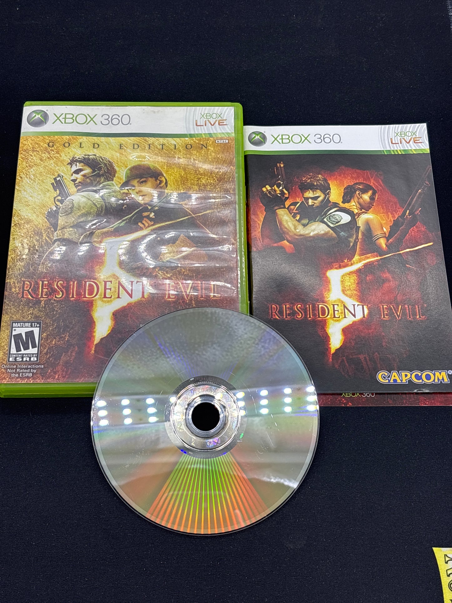 Auction Lot 135: Resident Evil 5 Video Game XBOX 360 CIB
