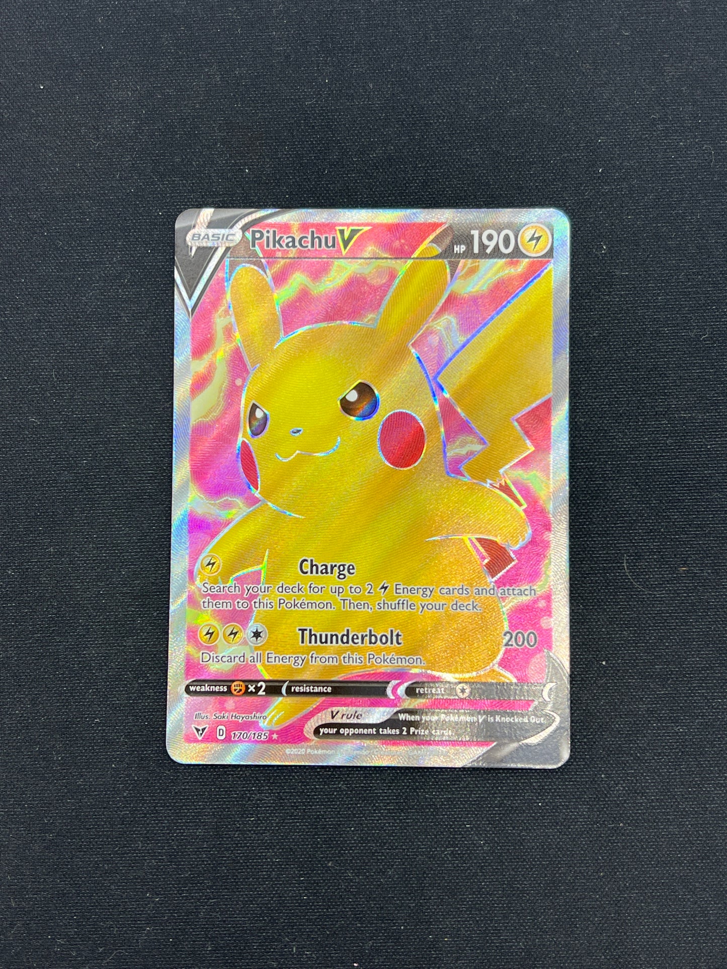 Auction Lot 169: Pokemon Cards Pikachu V Full Art Conditions Vary