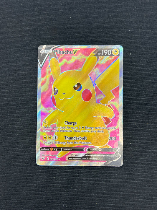 Auction Lot 169: Pokemon Cards Pikachu V Full Art Conditions Vary