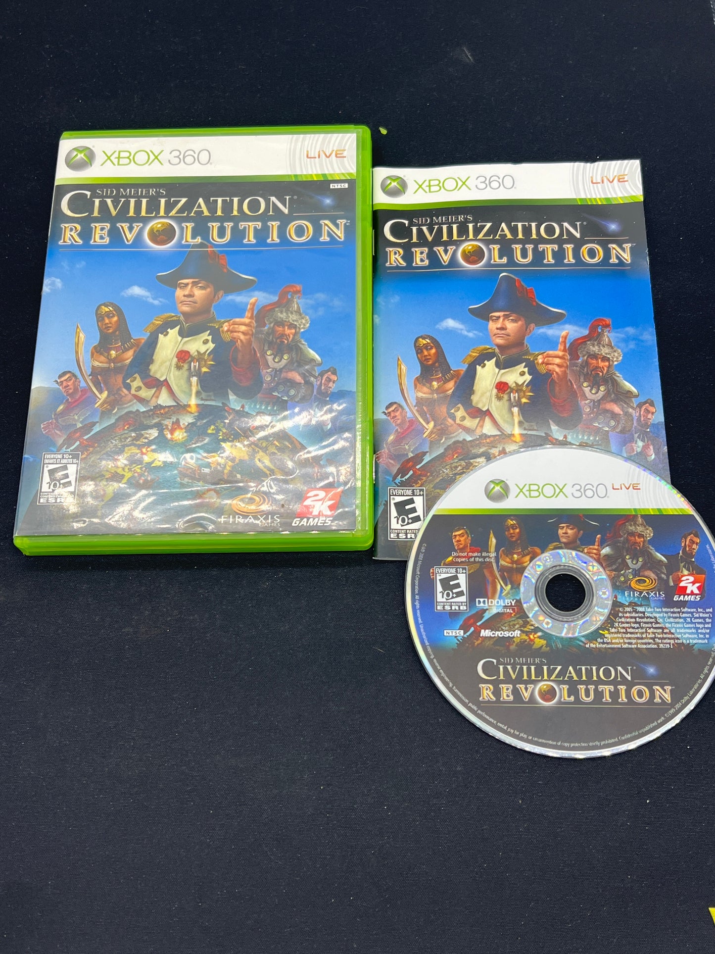 Auction Lot 166: XBOX 360 Civilization Revolution CIB