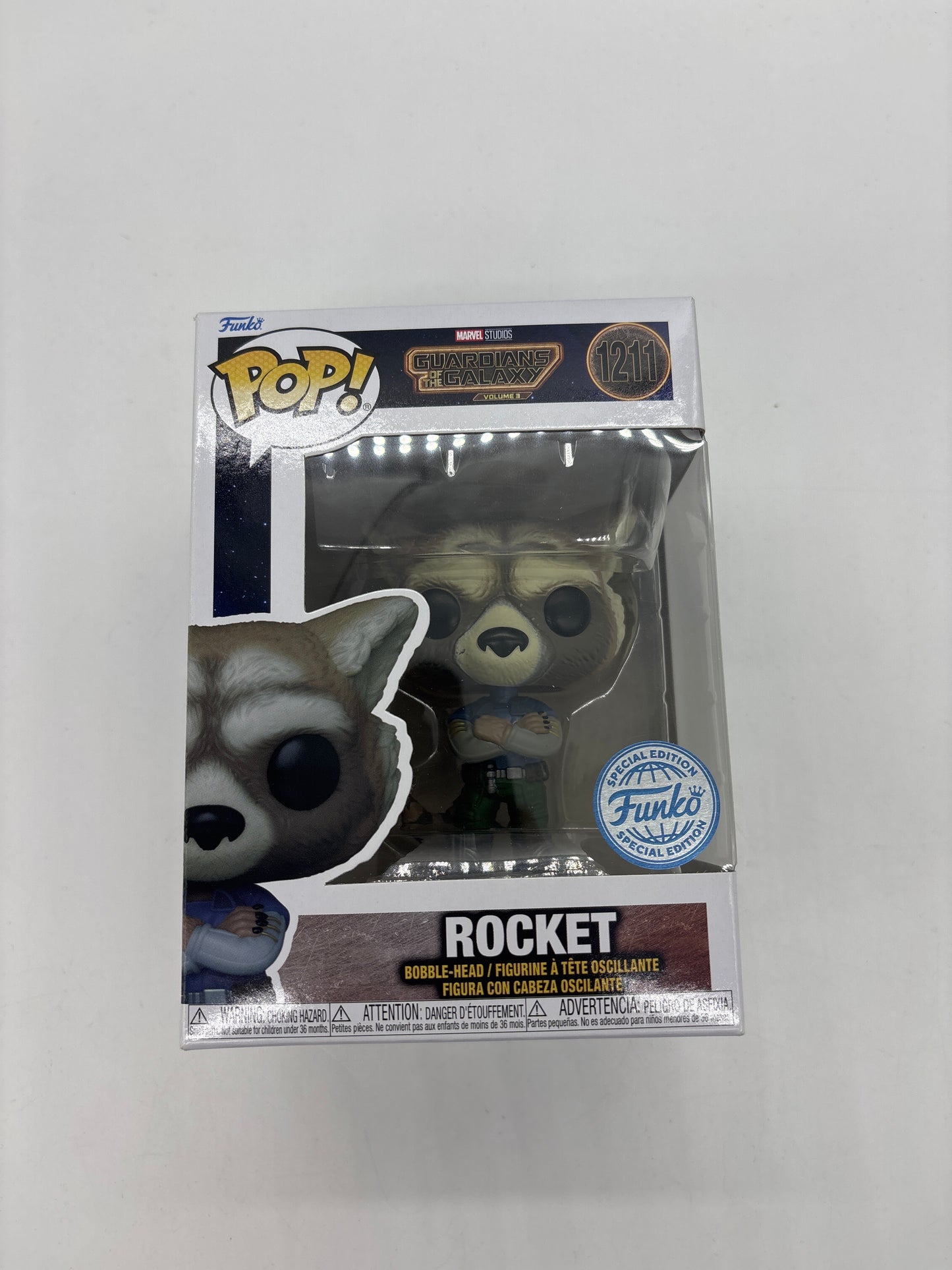 Auction Lot 17: Pop Funko Marvel Guardians of the Galaxy Rocket 1211