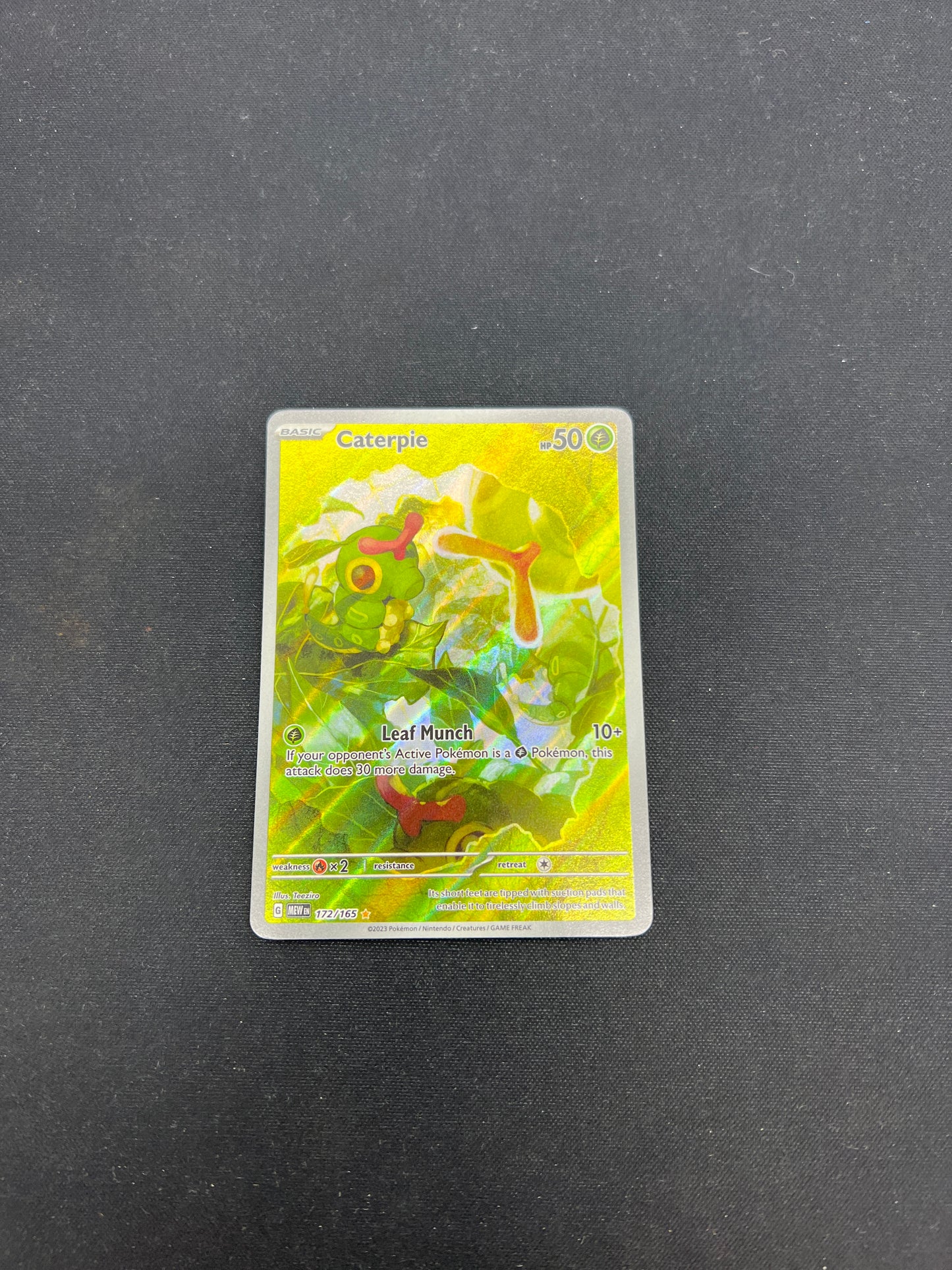 Auction Lot 71: Pokemon Cards Caterpie Illustration Rare Conditions Vary
