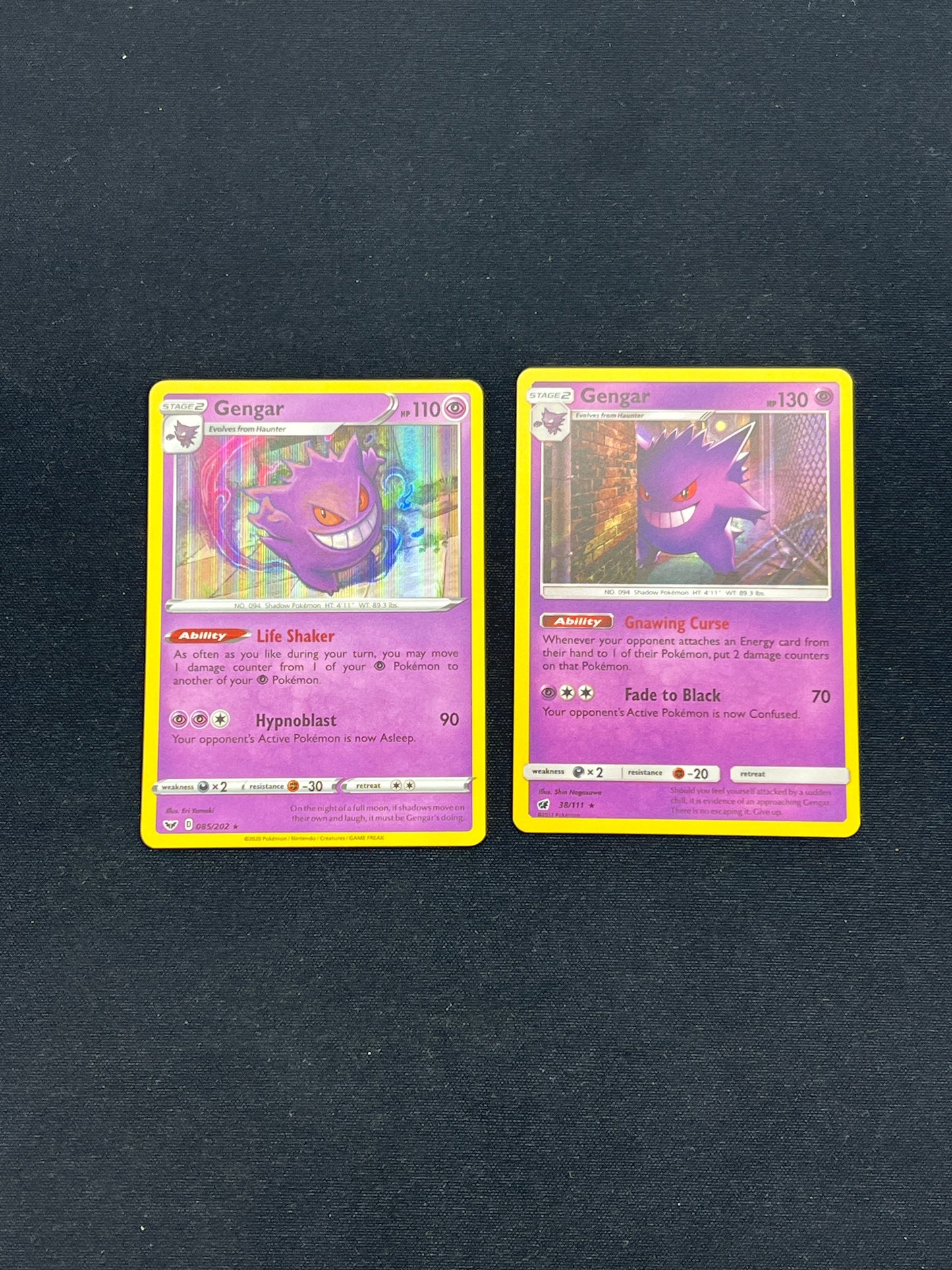 Auction Lot 201: Pokemon Cards Gengar Holo Lot Conditions Vary