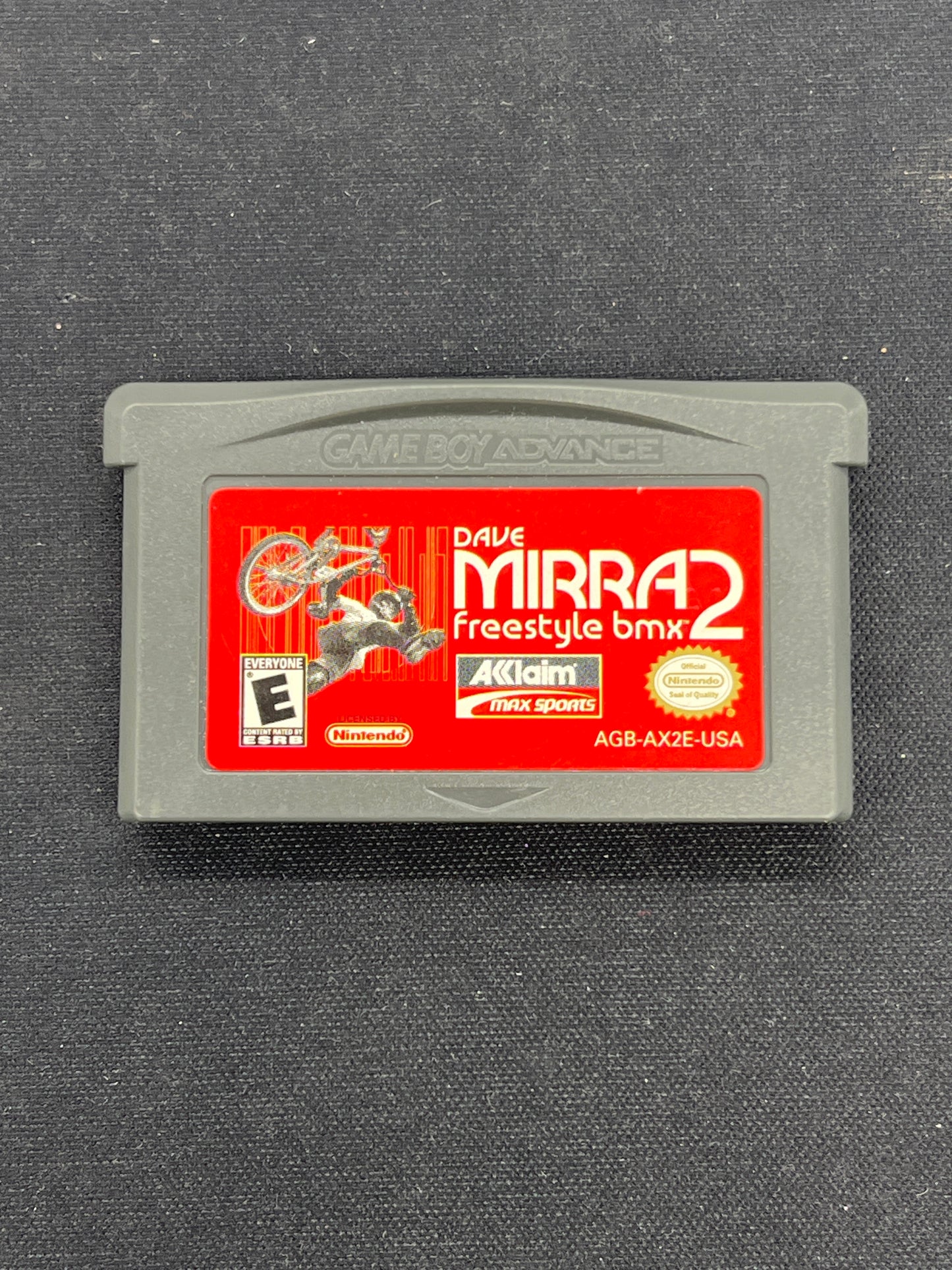 Auction Lot 419: Nintendo Gameboy Advance Video Game Loose Dave Mirra 2 Freestyle BMX