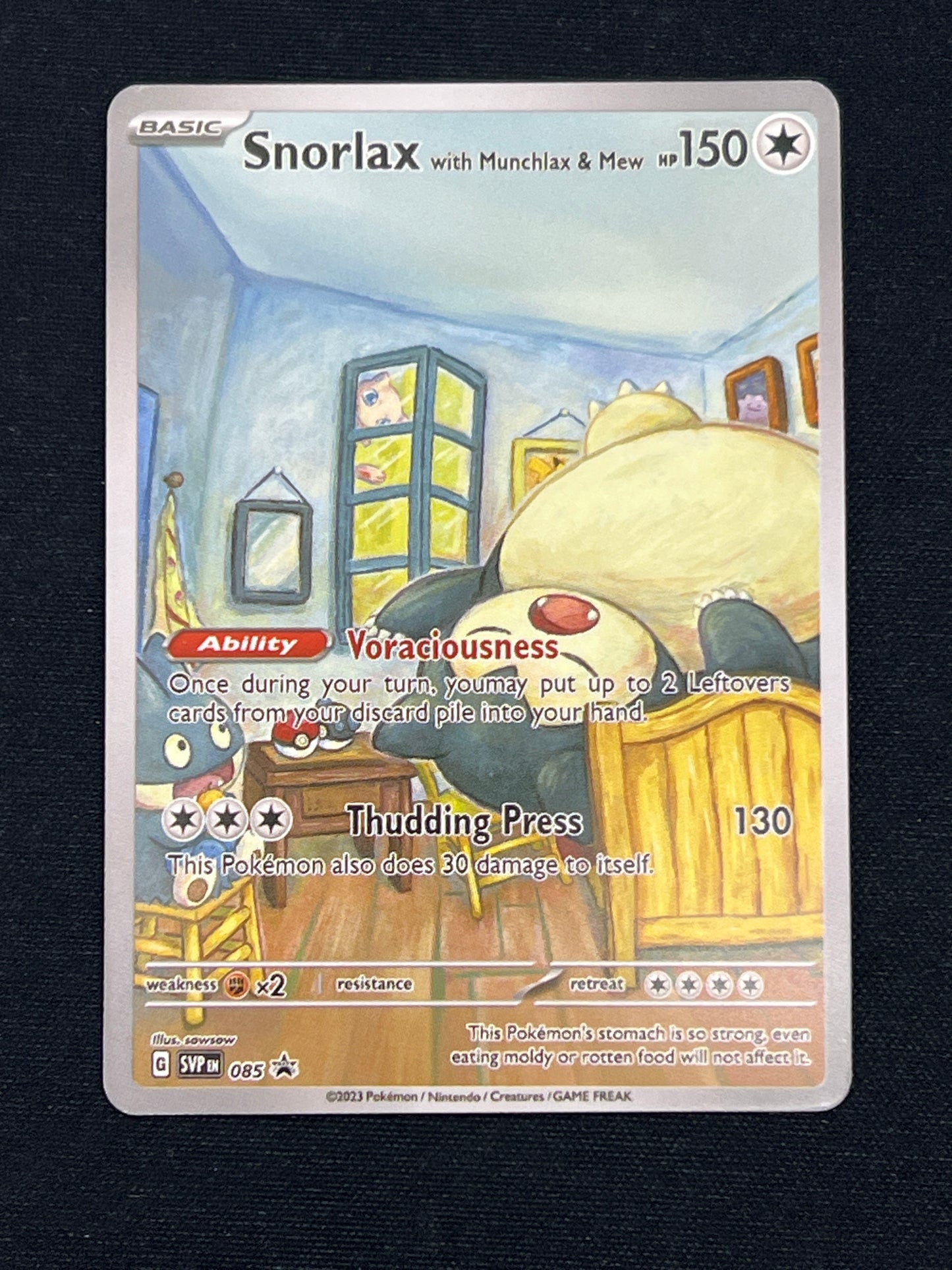 Auction Lot 430: Pokemon Cards CUSTOM Snorlax Van Gogh Conditions Vary