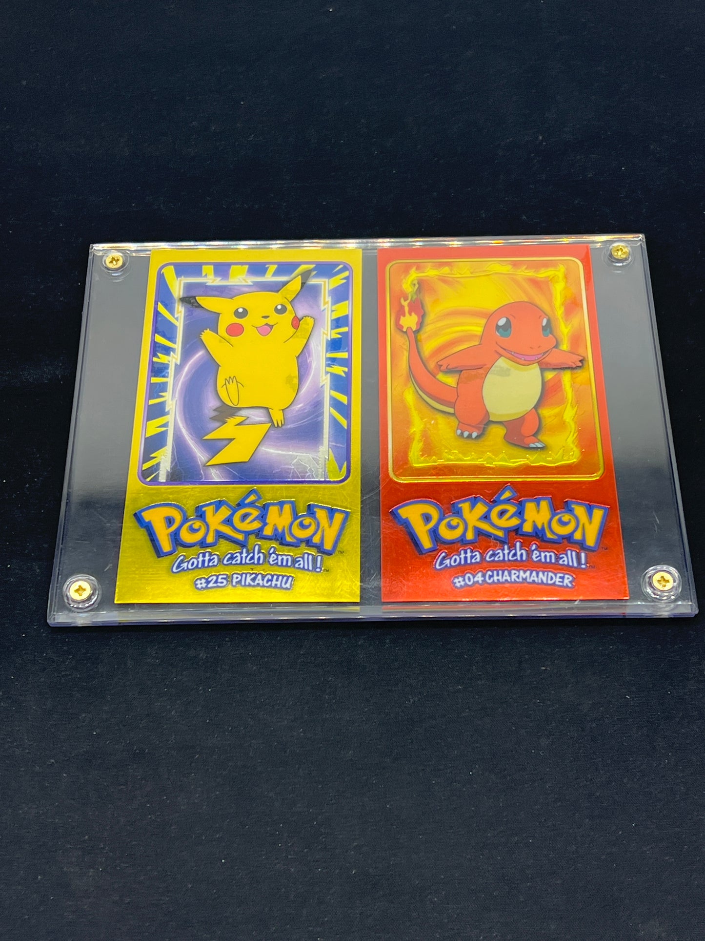 Auction Lot 1: Pokemon Topps TV Animation Edition Pikachu and Charmander Jumbo Cards 1st Edition Conditions Vary