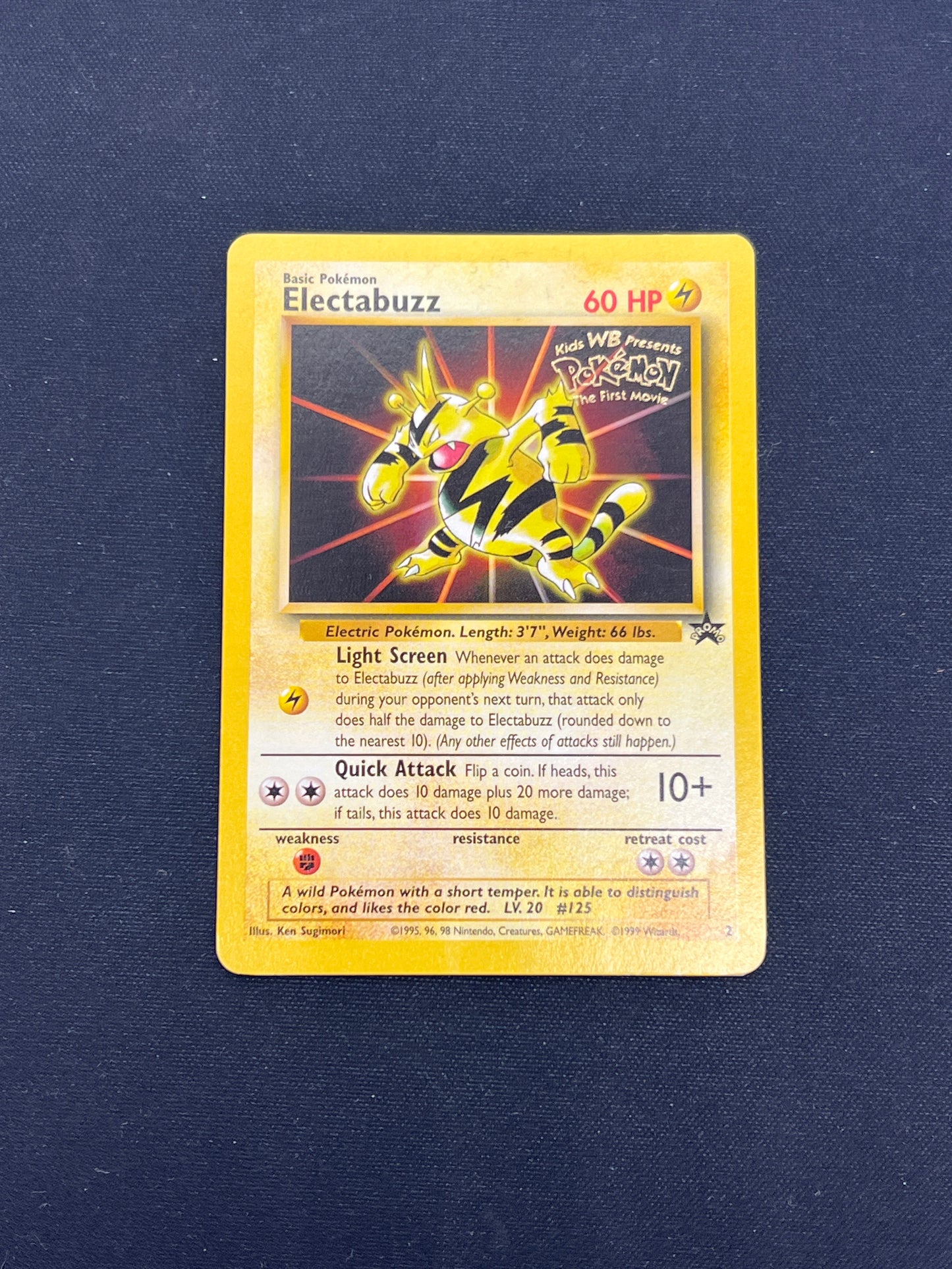Auction Lot 62: Pokemon Cards Electabuzz WOTC Black Star Promo Condition Vary
