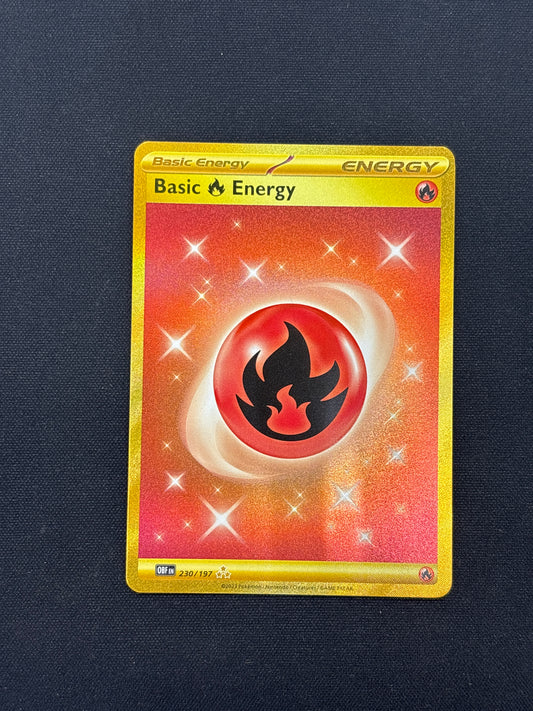 Auction Lot 33: Basic Fire Energy Pokemon Obsidian Flames Card Conditions Vary