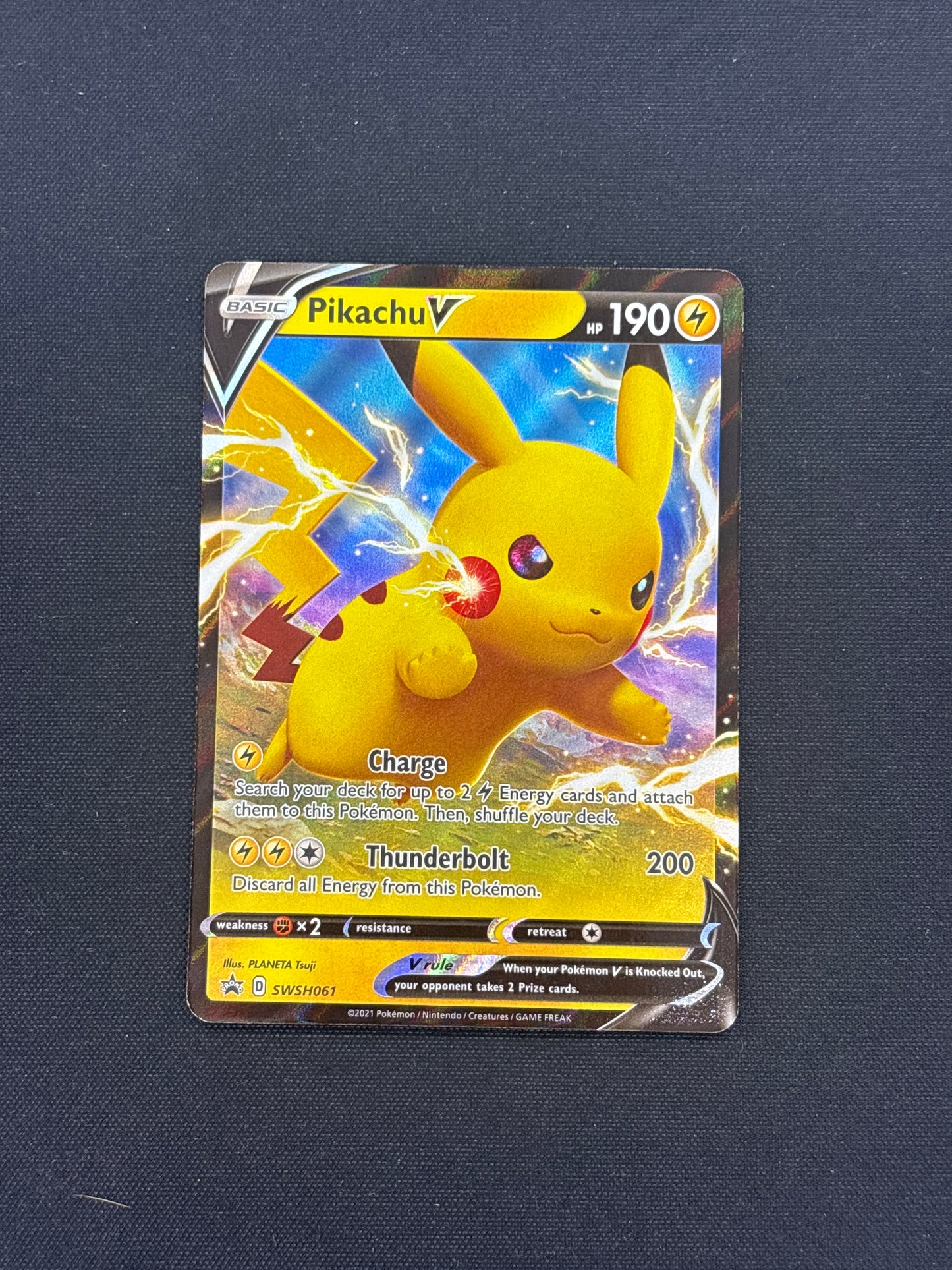 Auction Lot 227: Pikachu Black Star Promo Full Art Card Conditions Vary