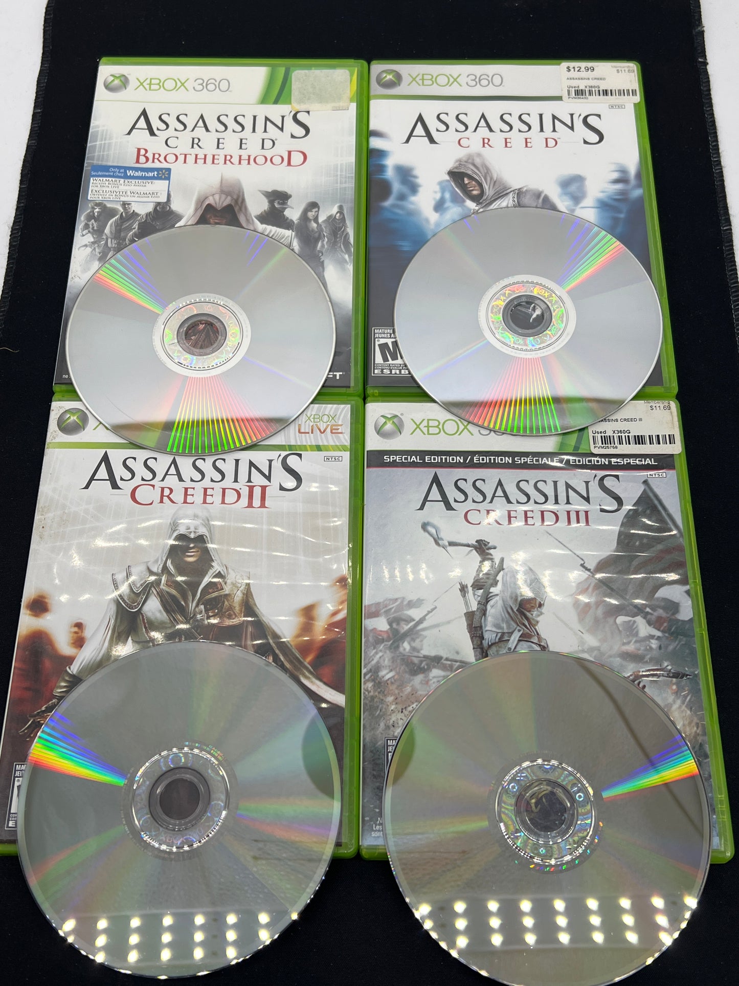 Auction Lot 241: XBOX 360 Video Games Lot of 4 Assassin's Creed Titles