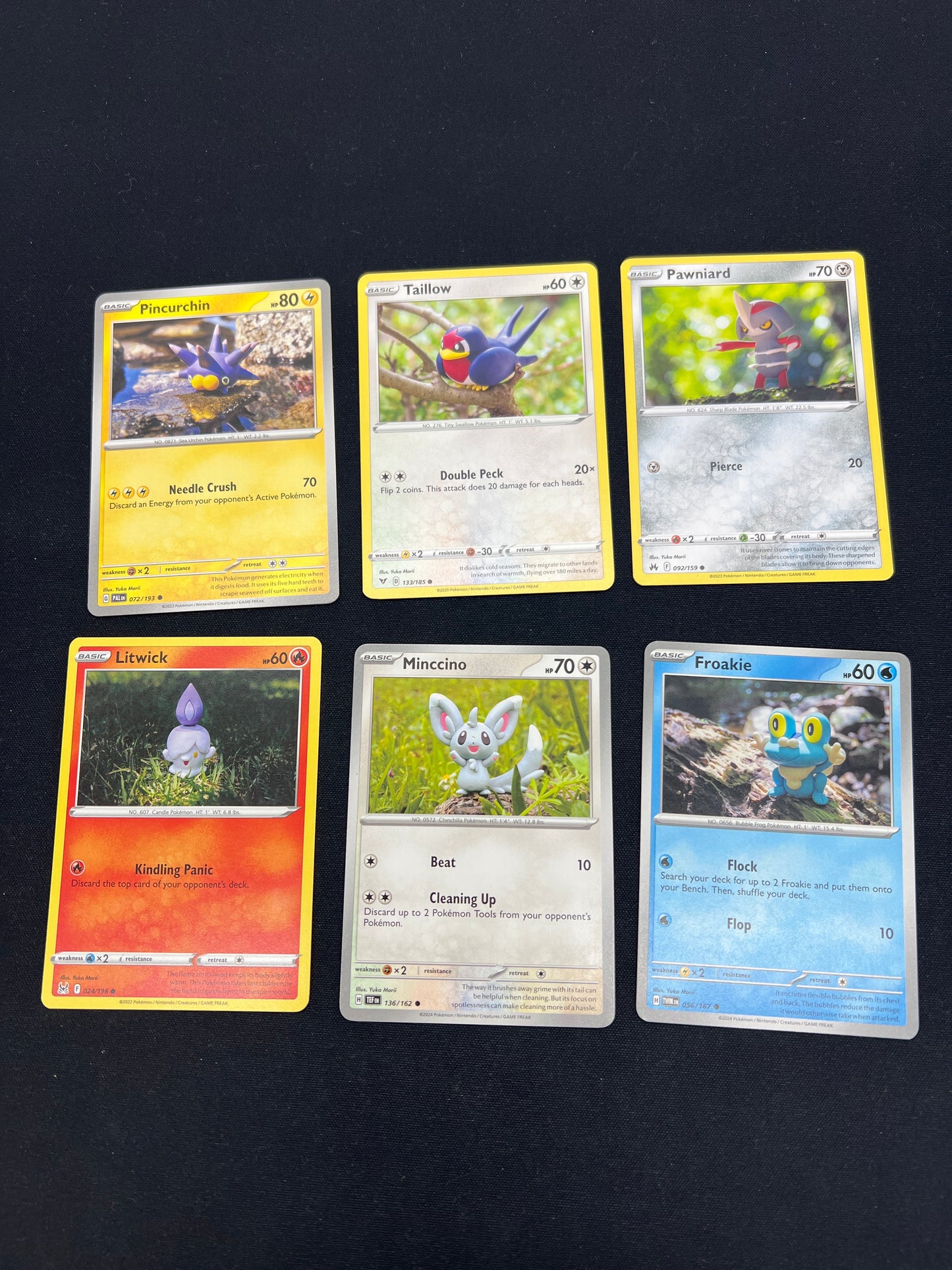 Auction Lot 341: Pokemon Cards Lot of 6 Yuka Morii Illustrator Commons Uncommons Conditions Vary