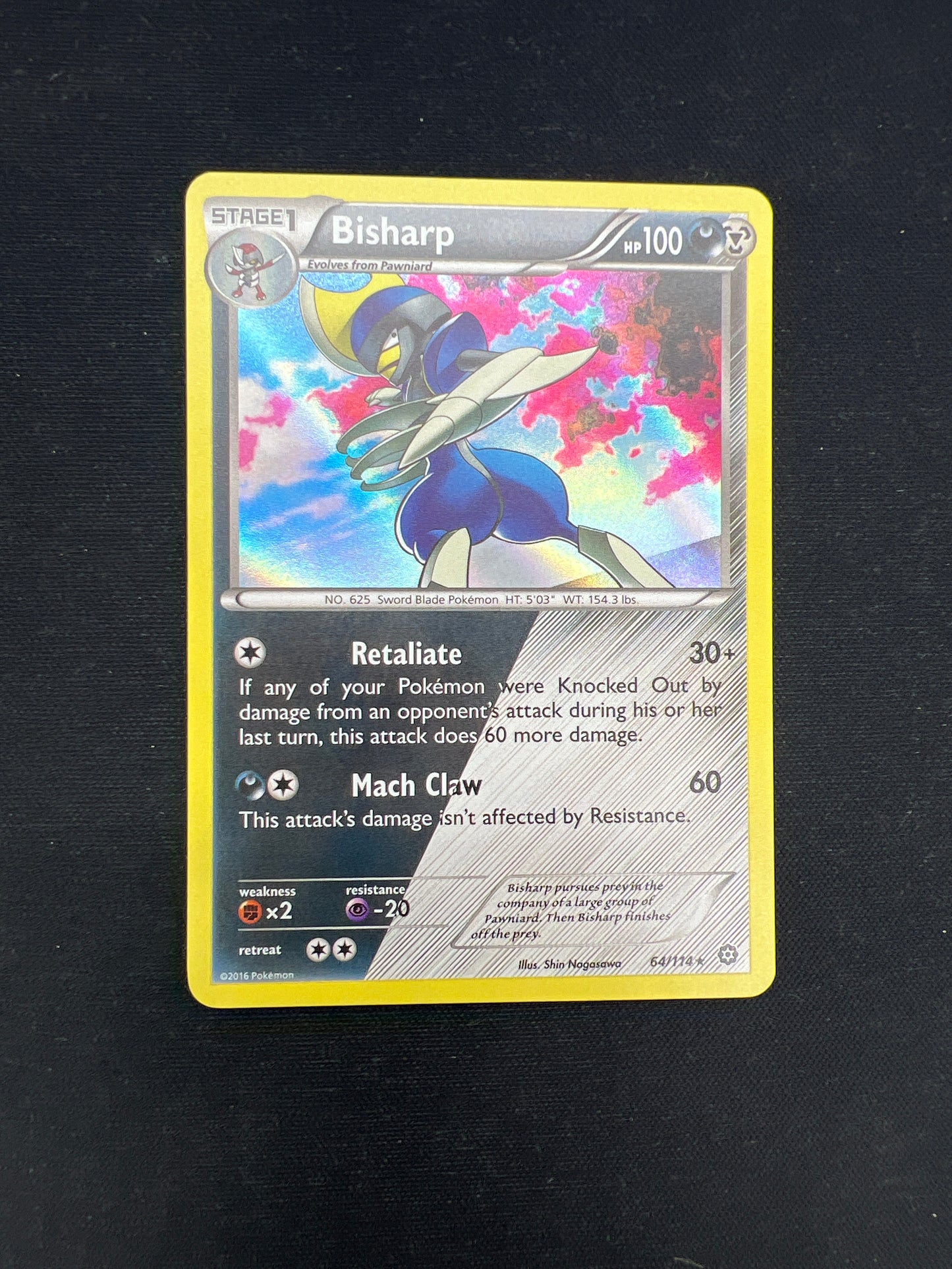 Auction Lot 233: Pokemon Cards Bisharp Holo Conditions Vary