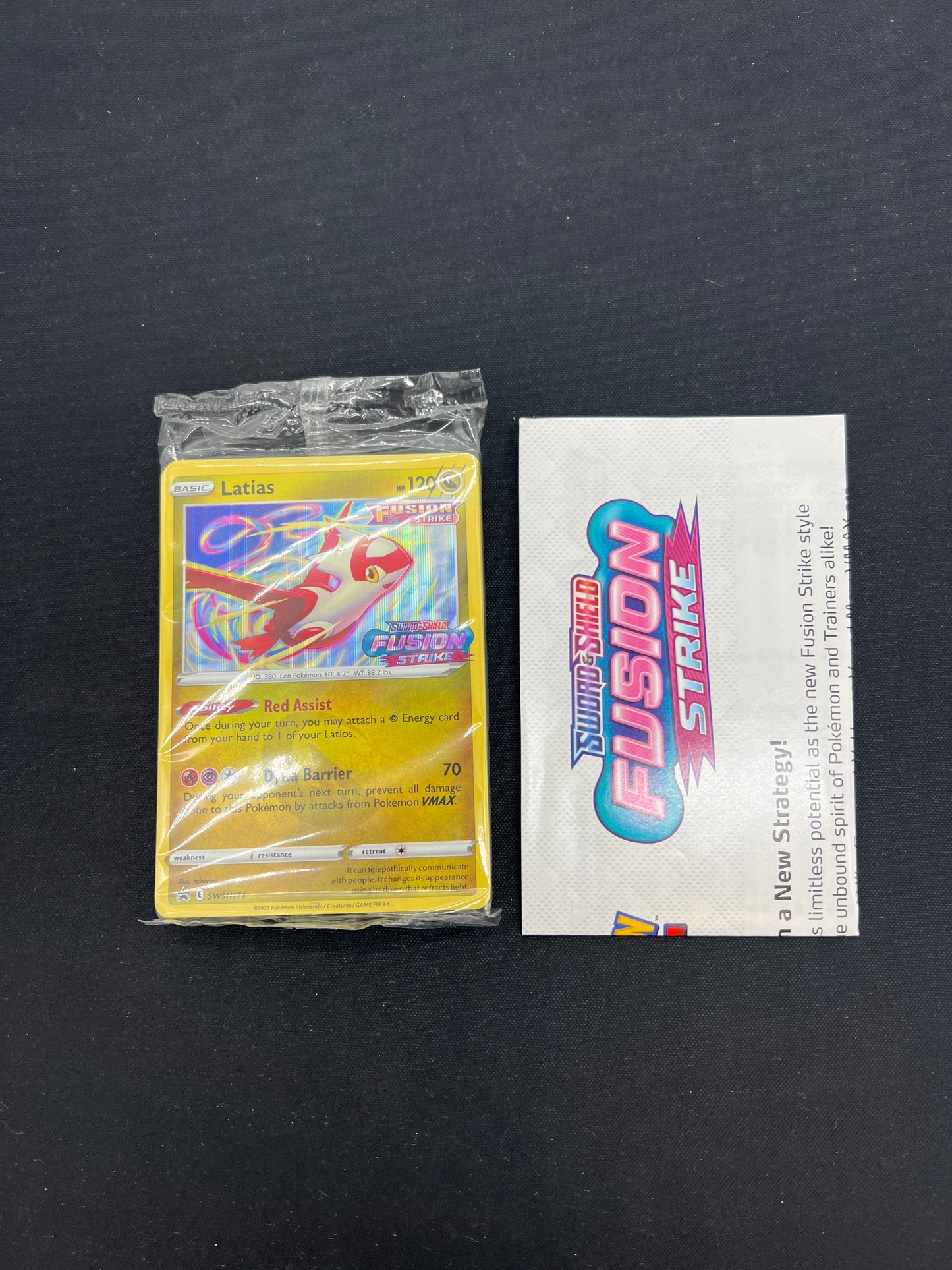 Auction Lot 69: Pokemon Cards Latias Stamped Fusion Strike Build and Battle Deck Sealed