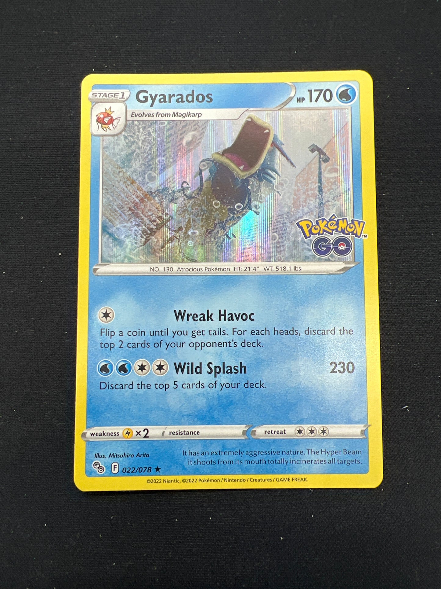 Auction Lot 450: Pokémon Cards Gyarados Holo Pokémon Go Condition Vary