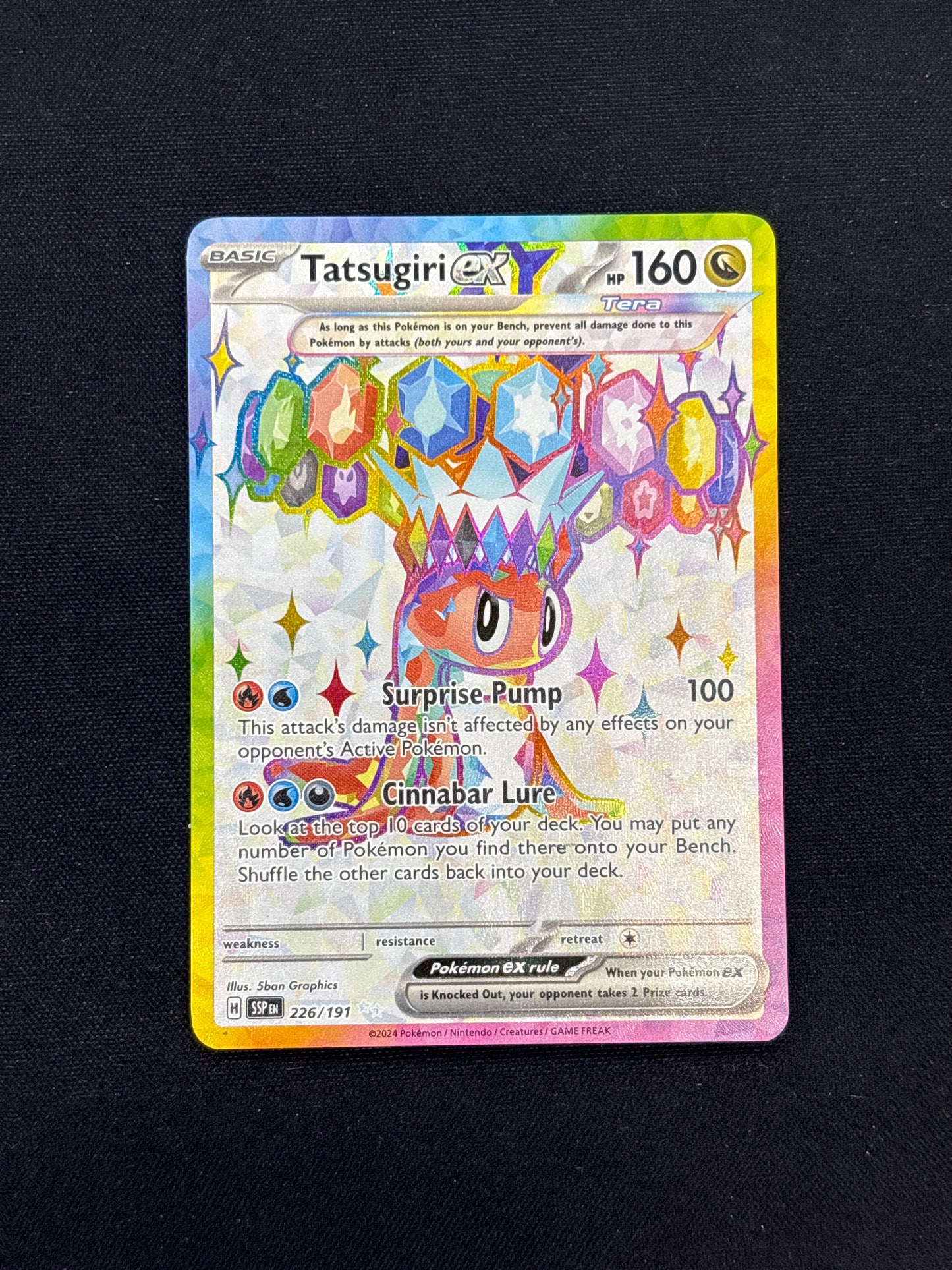 Auction Lot 37: Tatsugiri EX Full Art Card Conditions Vary