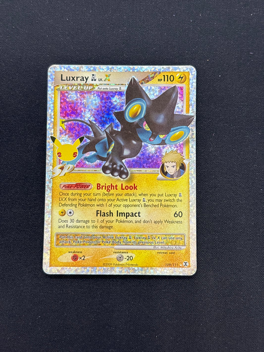 Auction Lot 327: Luxray GL LV.X Pokemon Celebrations Card Conditions Vary