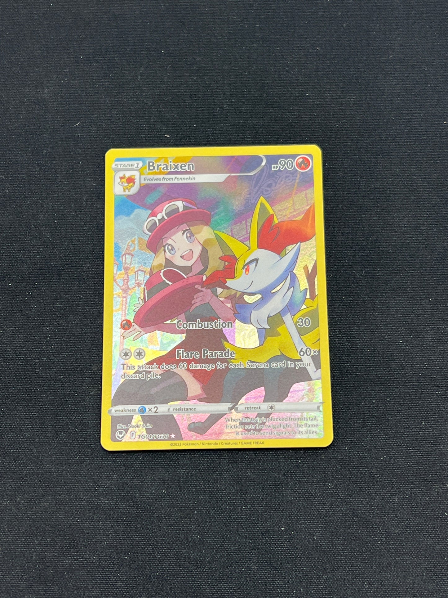 Auction Lot 267: Pokemon Cards Braxien TG Silver Tempest Conditions Vary