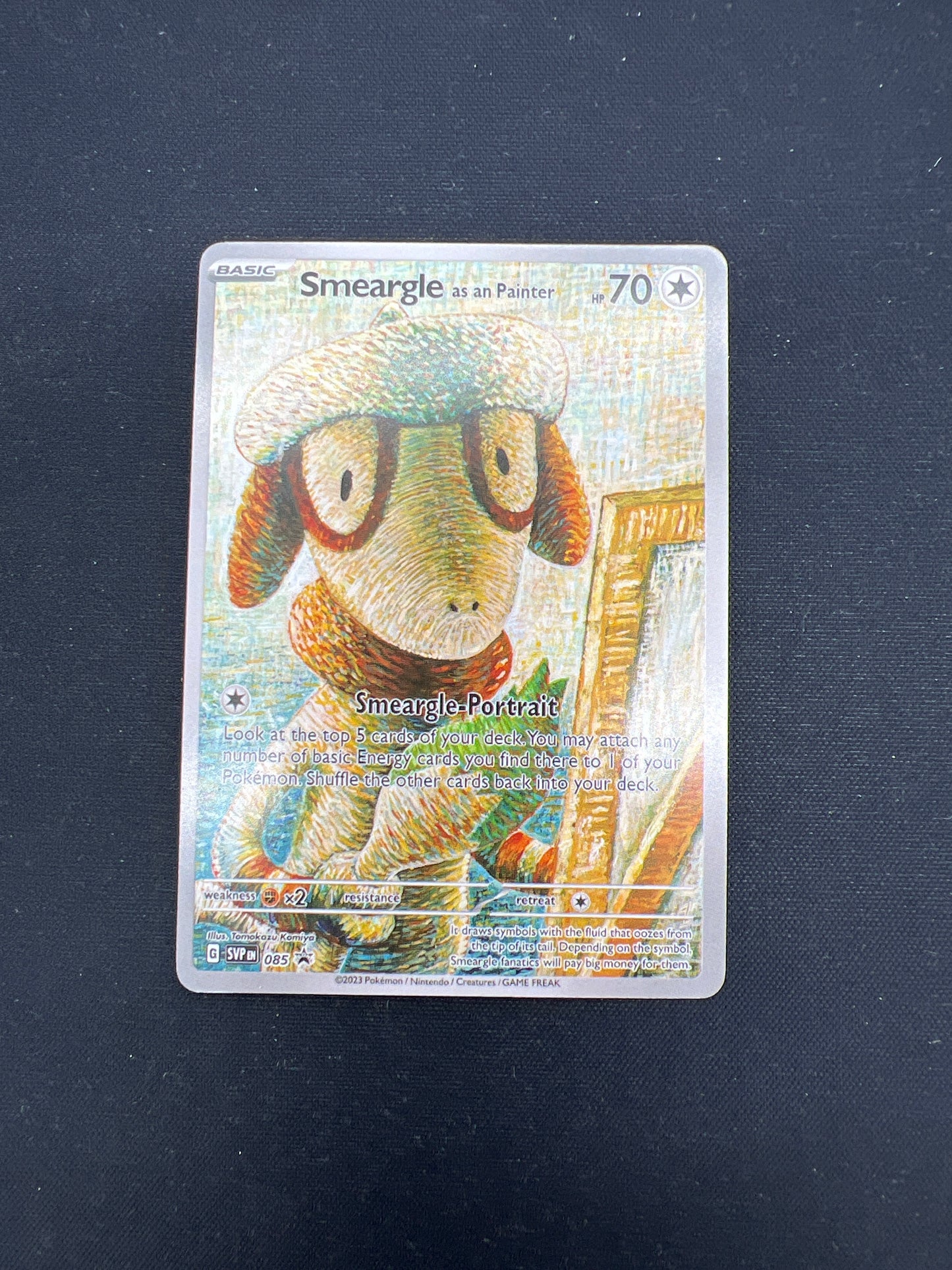 Auction Lot 330: Pokemon Cards CUSTOM Smeargle As an Painter Full Art Condition Vary
