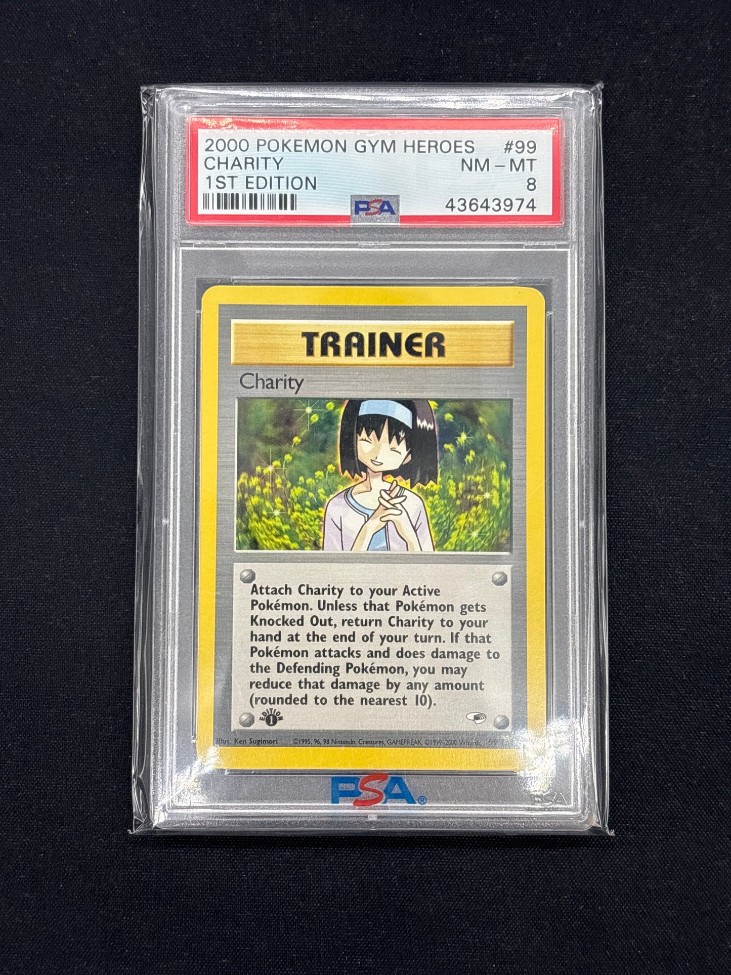 Auction Lot 20: PSA 8 Charity 1st Edition Non Holo Rare Card
