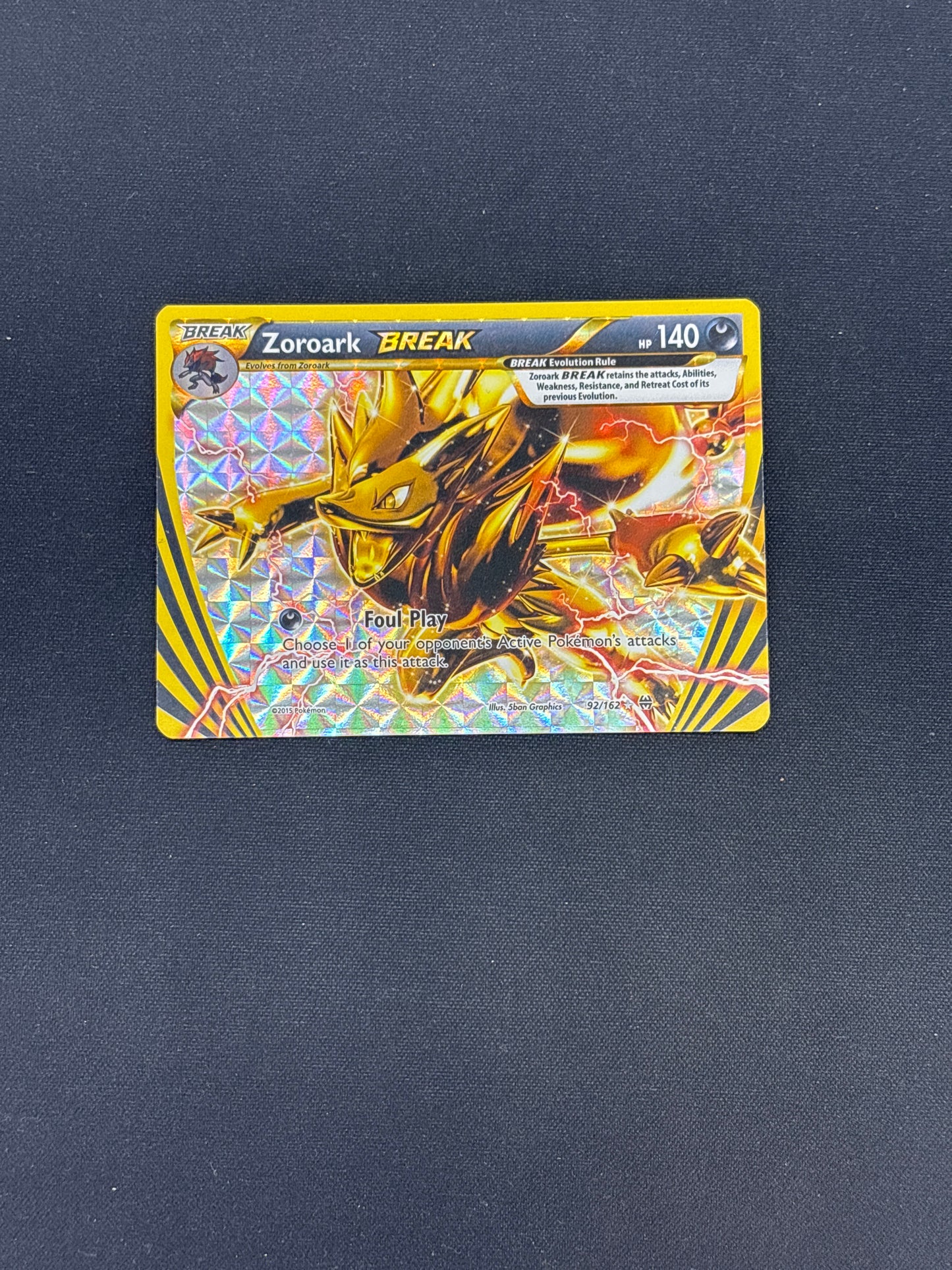 Auction Lot 180: Pokemon Zoroark Break Card Conditions Vary