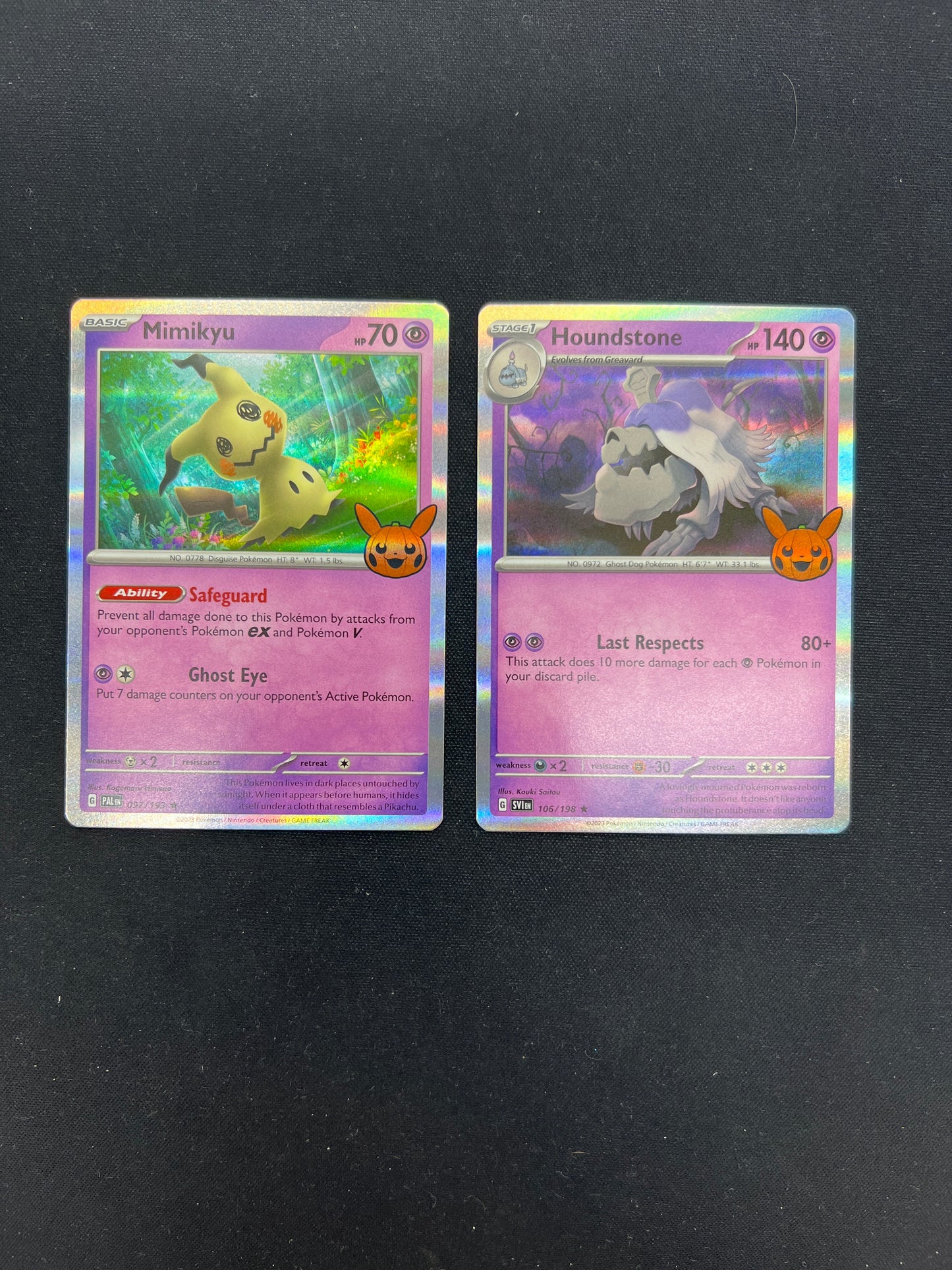 Auction Lot 134: Pokemon Cards Lot of 2 Trick or Trade Holos Conditions Vary