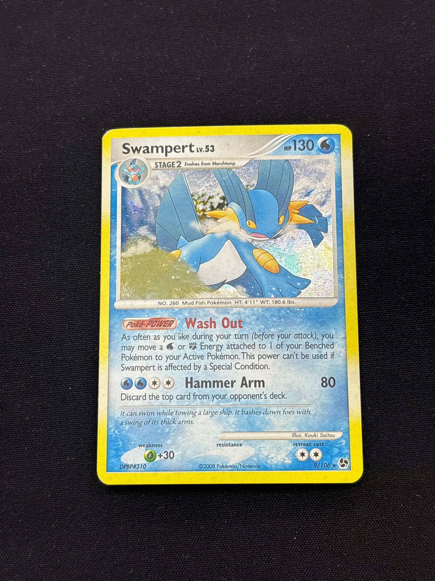 Auction Lot 189: Pokemon Cards Swampert Mid Era Holo Rare Conditions Vary
