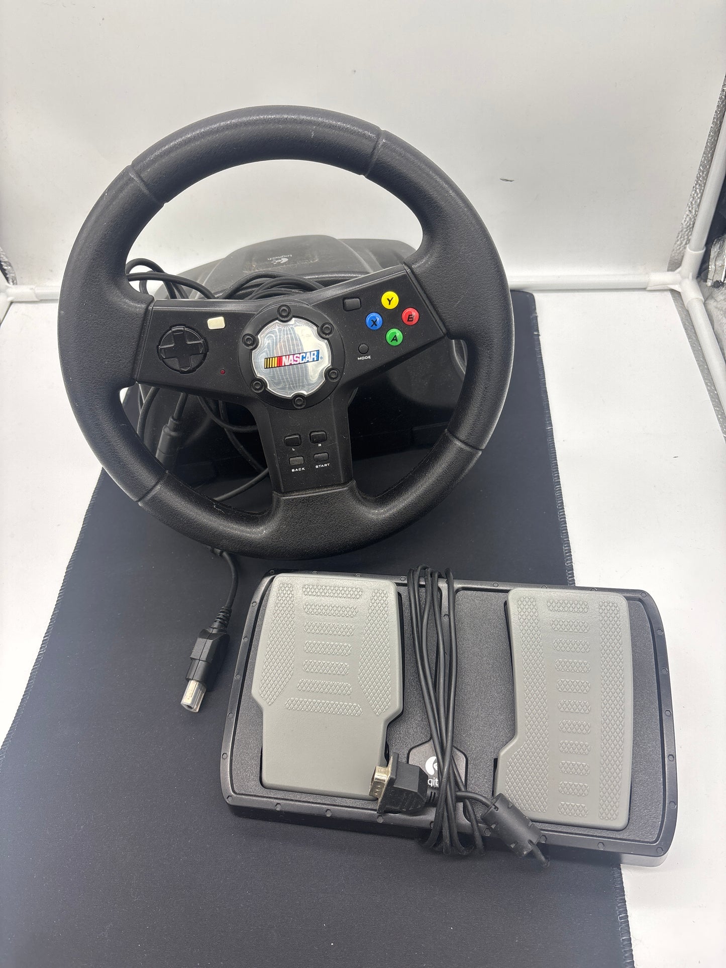Auction Lot 37: Logitech NASCAR Racing Wheel w/ Pedals