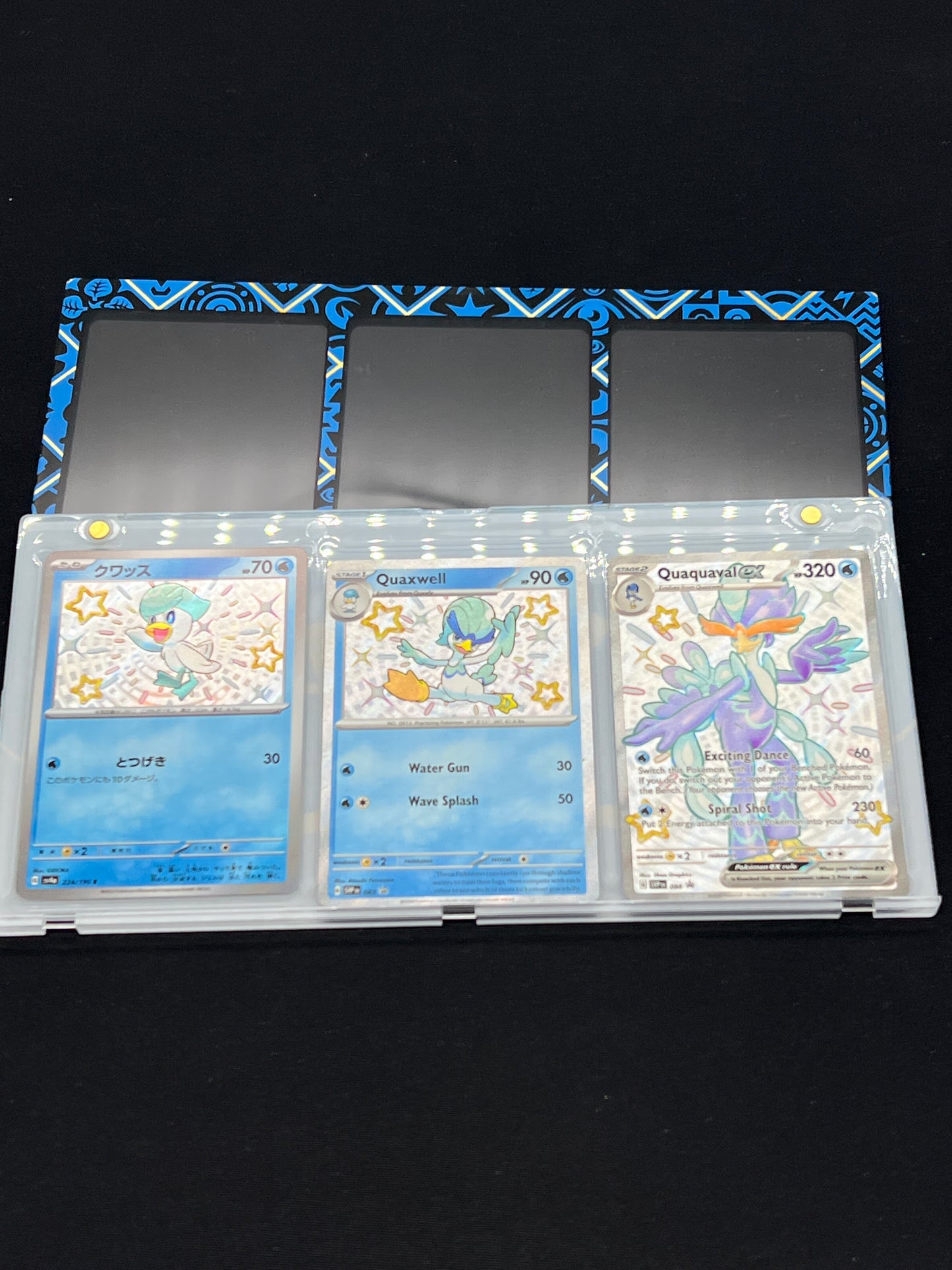 Auction Lot 265: Pokemon Cards Lot of 3 Quaxly Evolution Line With Frame Conditions Vary