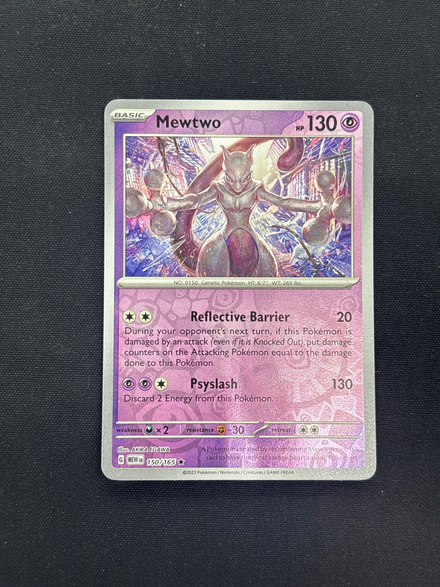Auction Lot 214: Mewtwo Reverse Holo Card Conditions Vary