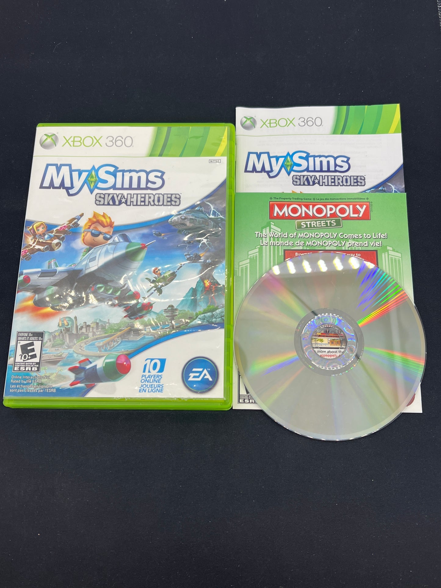 Auction Lot 147: XBOX 360 Video Game My Sims Sky Heroes CIB