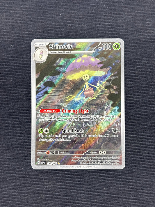Auction Lot 314: Pokemon Shiinotic Illustration Rare Card Conditions Vary