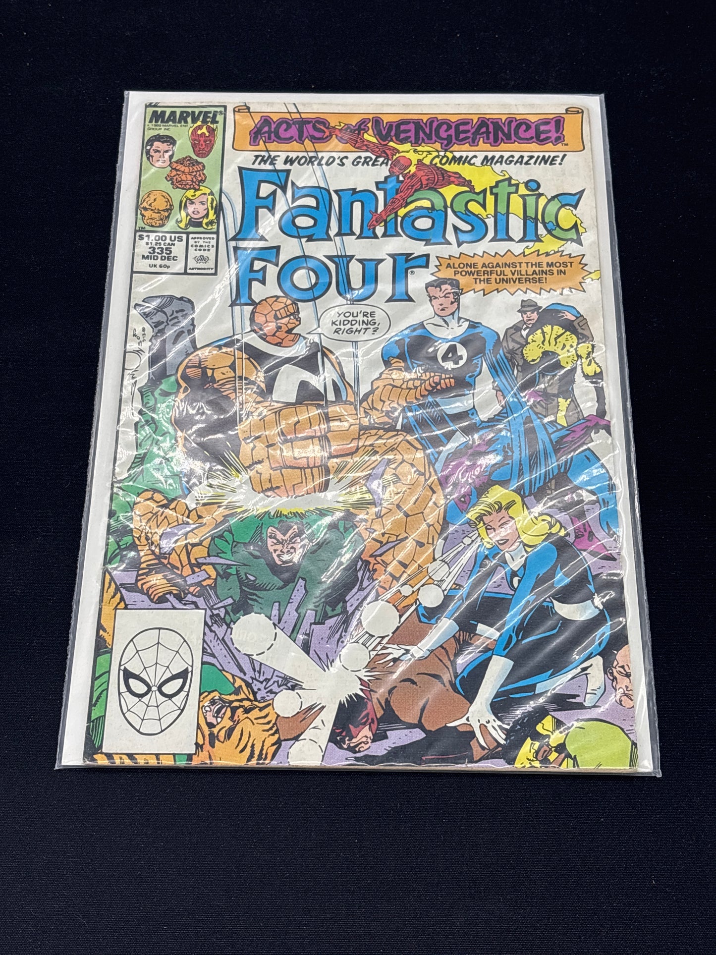 Auction Lot 192: Marvel Comics Fantastic Four Issue 335 Comic Book
