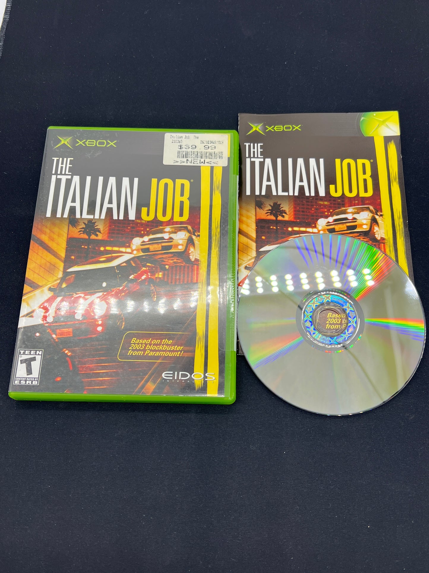 Auction Lot 163: XBOX Video Game The Italian Job CIB