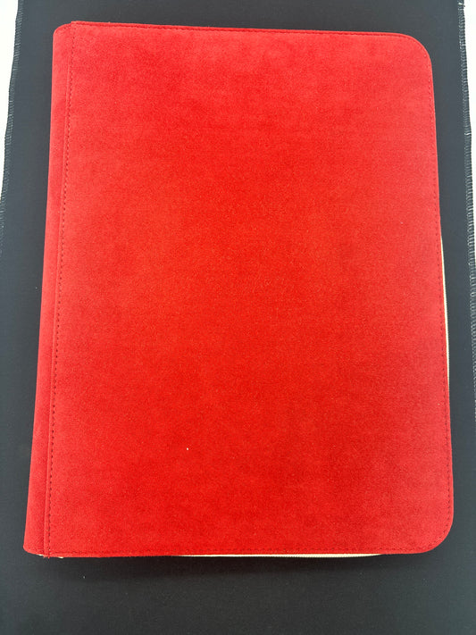 Auction Lot 334: 9 Pocket Suede TCG Binder with Zipper