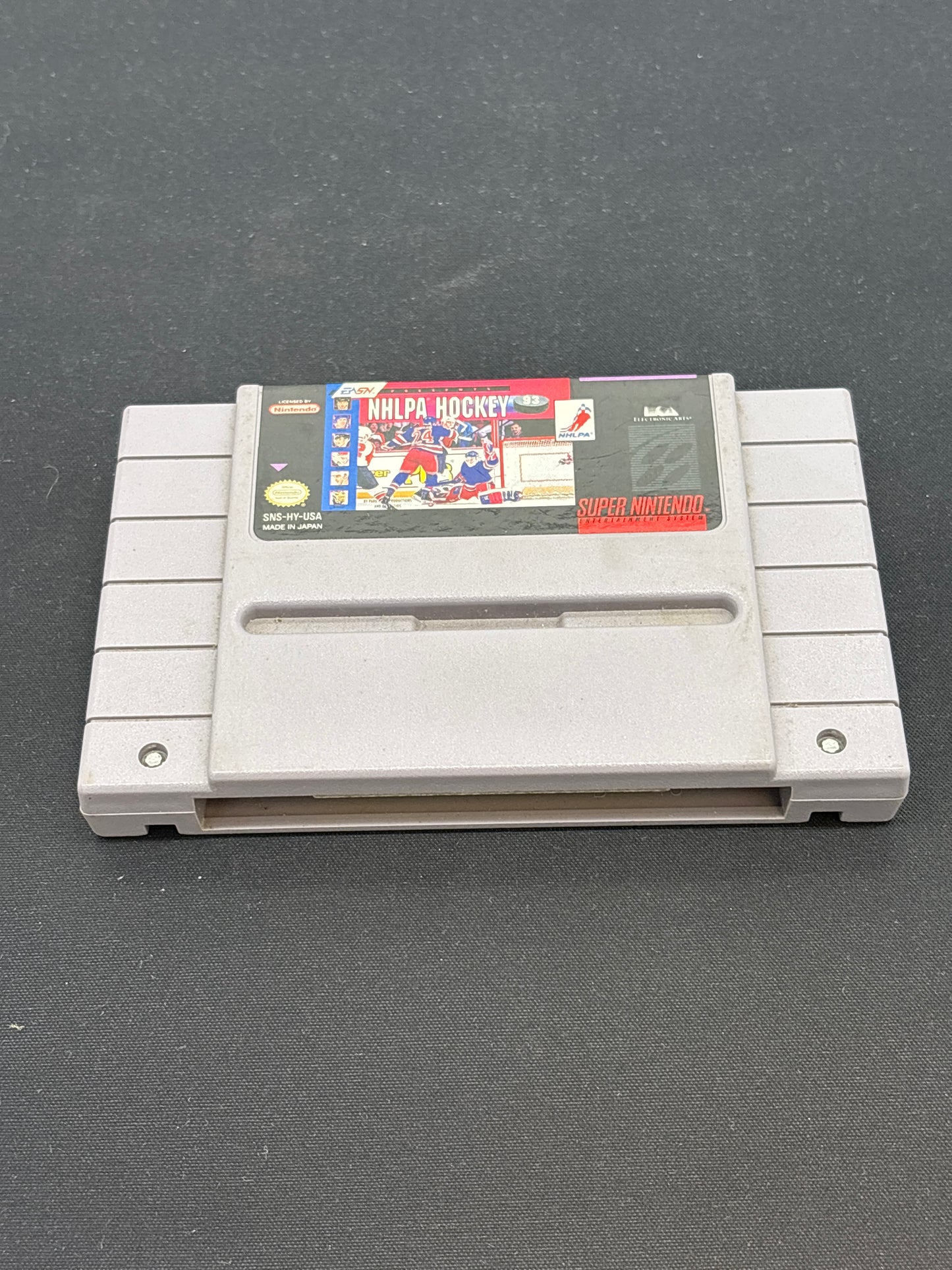 Auction Lot 93: SNES Video Game NHLPA Hockey 93