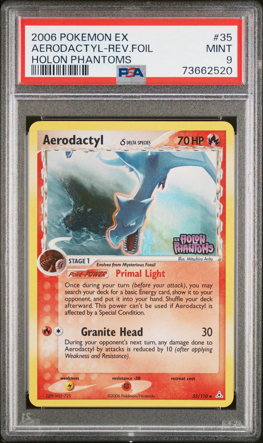 Aerodactyl Rev. Foil PSA 9
