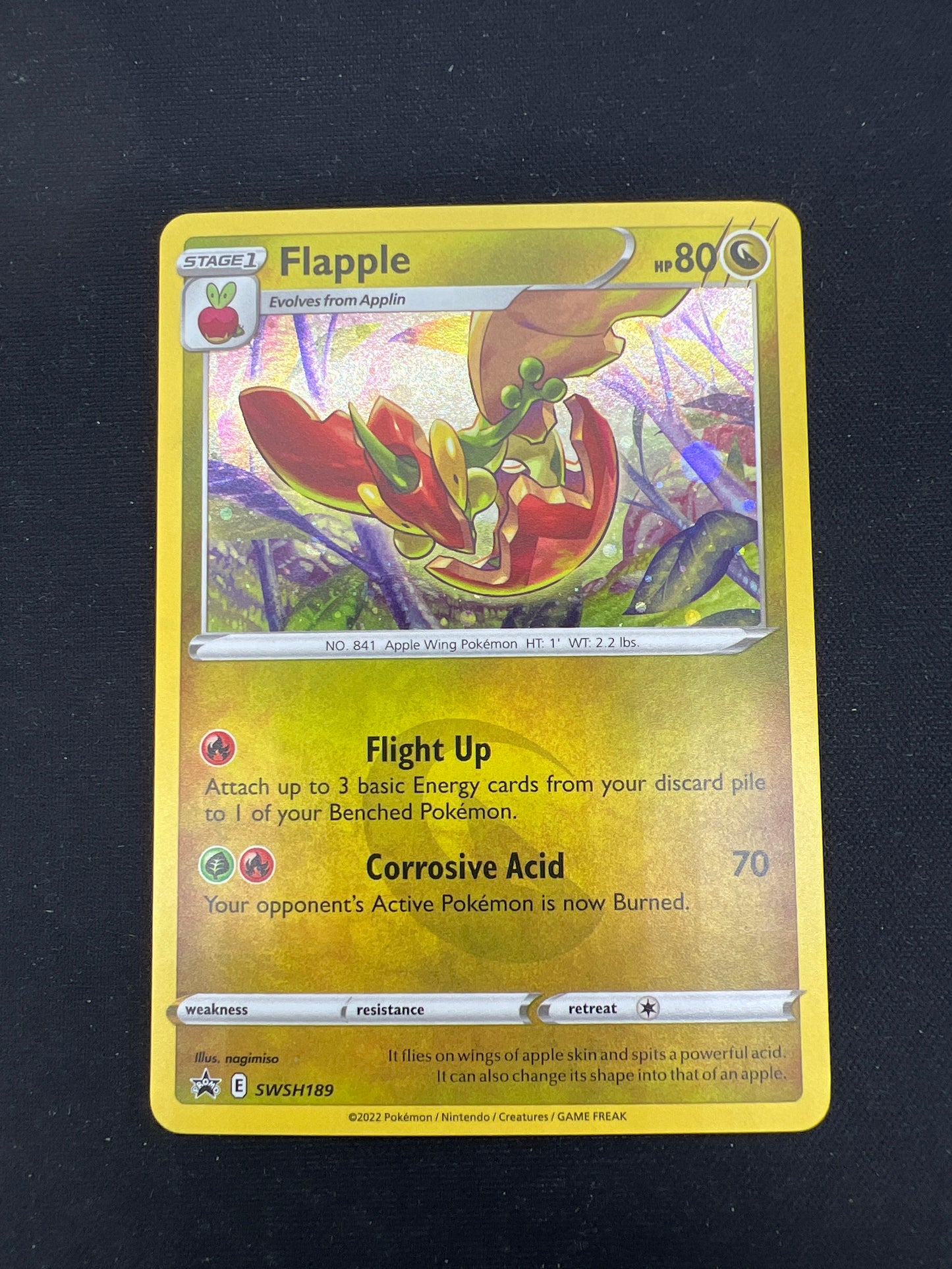 Auction Lot 346: Pokemon Cards Flapple Cosmo Holo SWSH Promo Conditions Vary