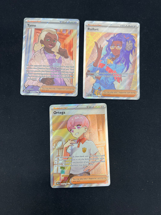 Auction Lot 295: Pokemon Cards Prismatic Evolutions Full Art Trainer Lot Conditions Vary