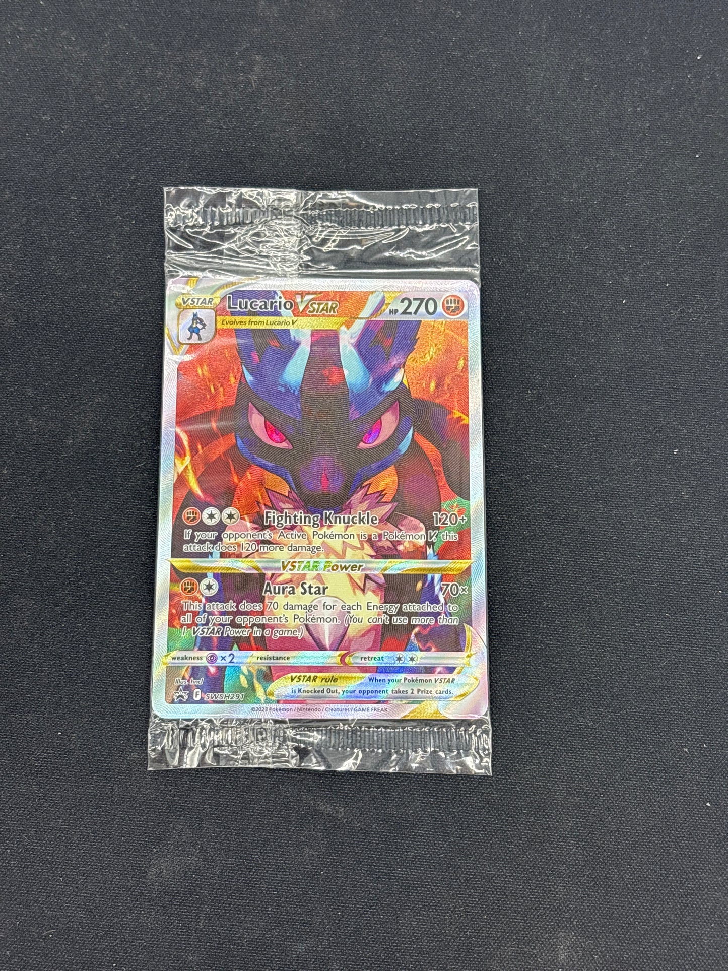 Auction Lot 8: Lucario VSTAR Pokemon Crown Zenith ETB Promo Card Sealed