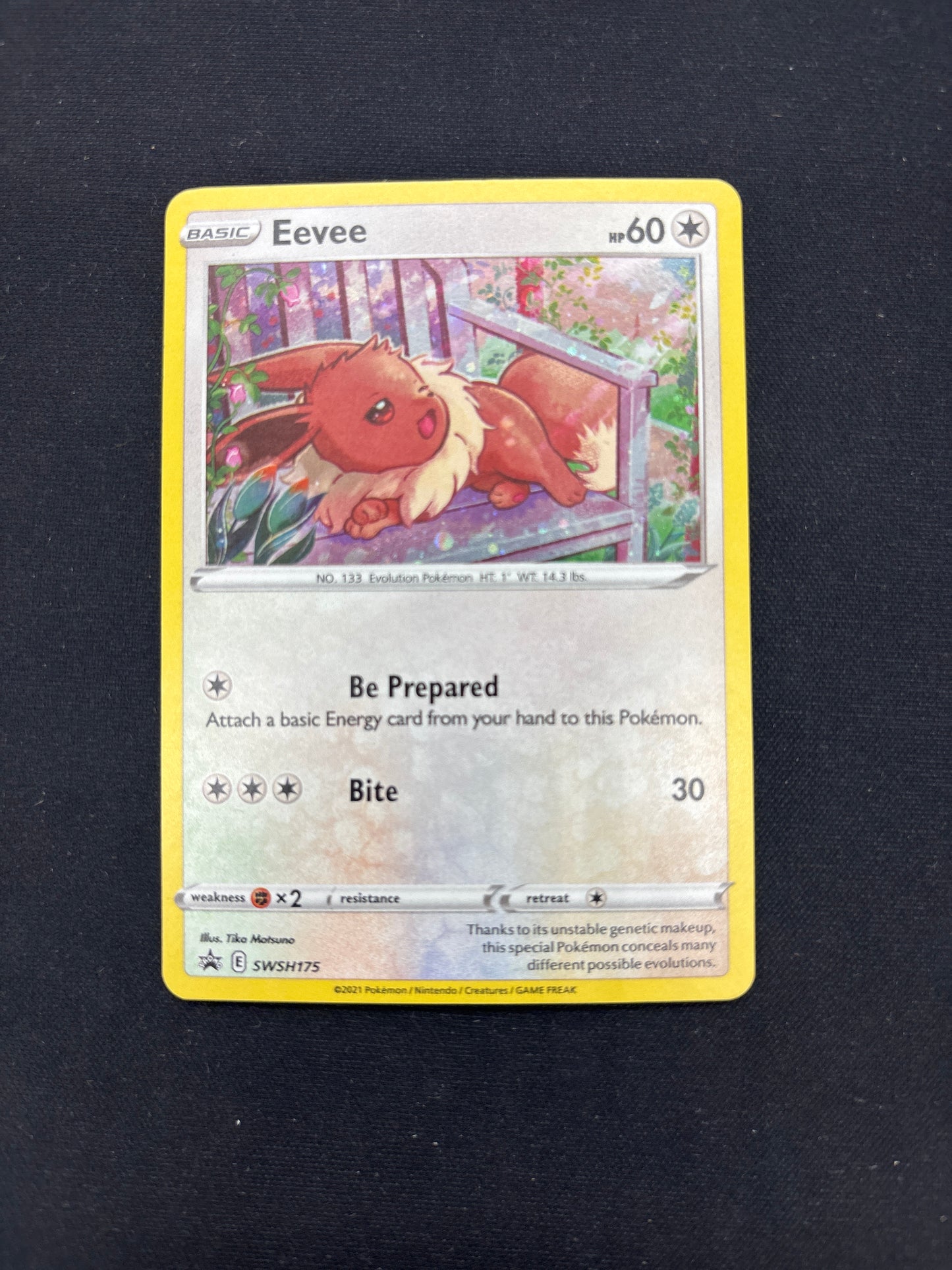 Auction Lot 263: Pokemon Cards Eevee Cosmo Holo SWSH Promo Conditions Vary