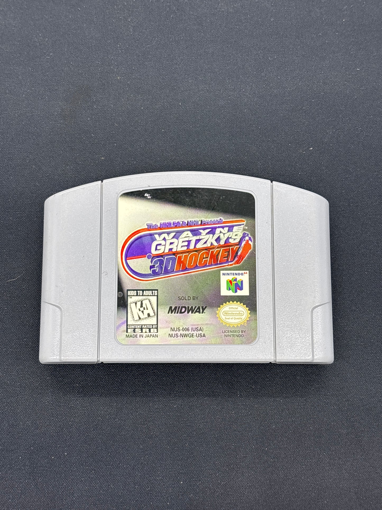 Auction Lot 11: Wayne Gretzky 3D Hockey Nintendo N64 Video Game Loose