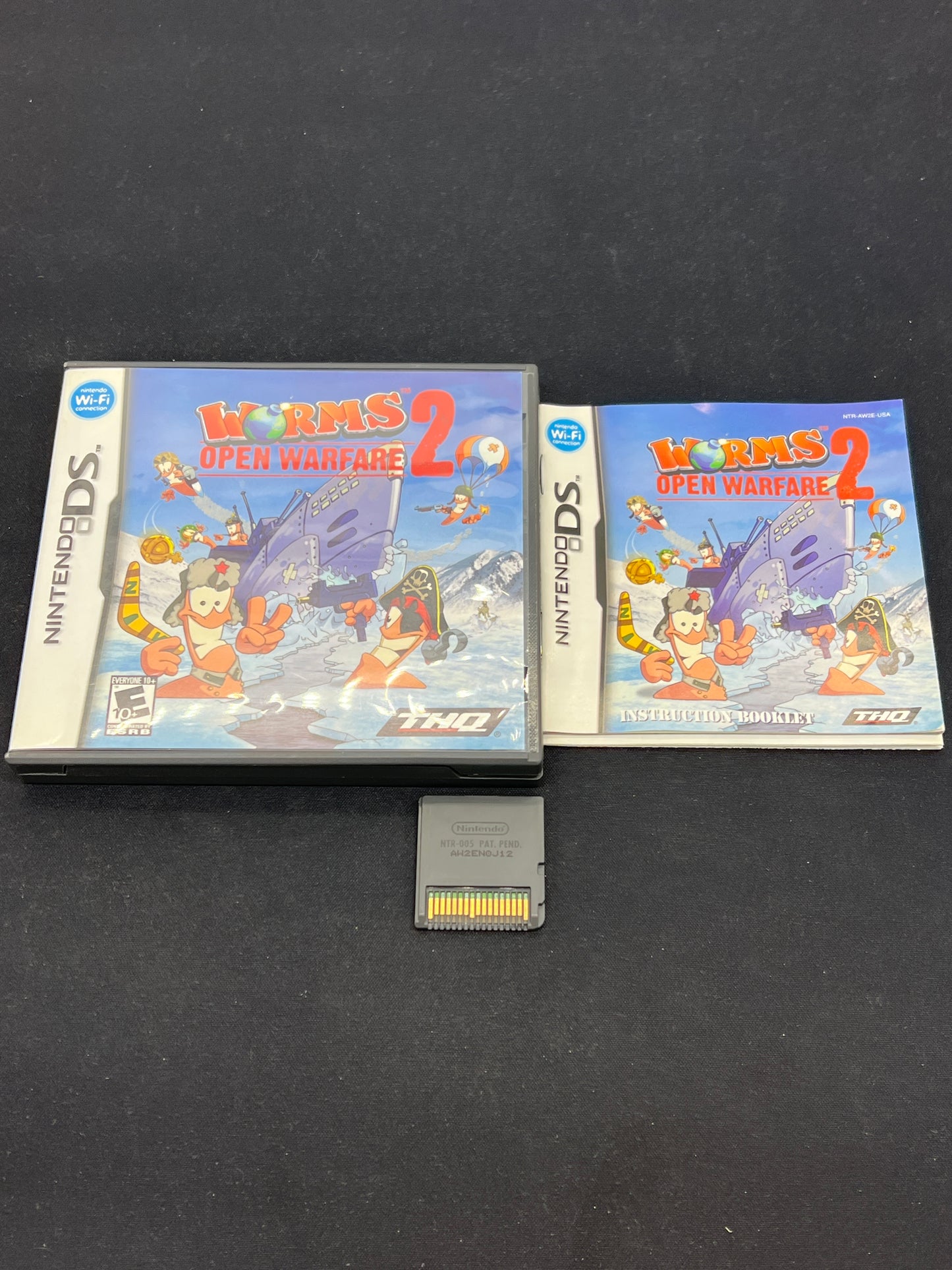 Auction Lot 189: Nintendo DS Video Game Worms 2 Open Warfare CIB