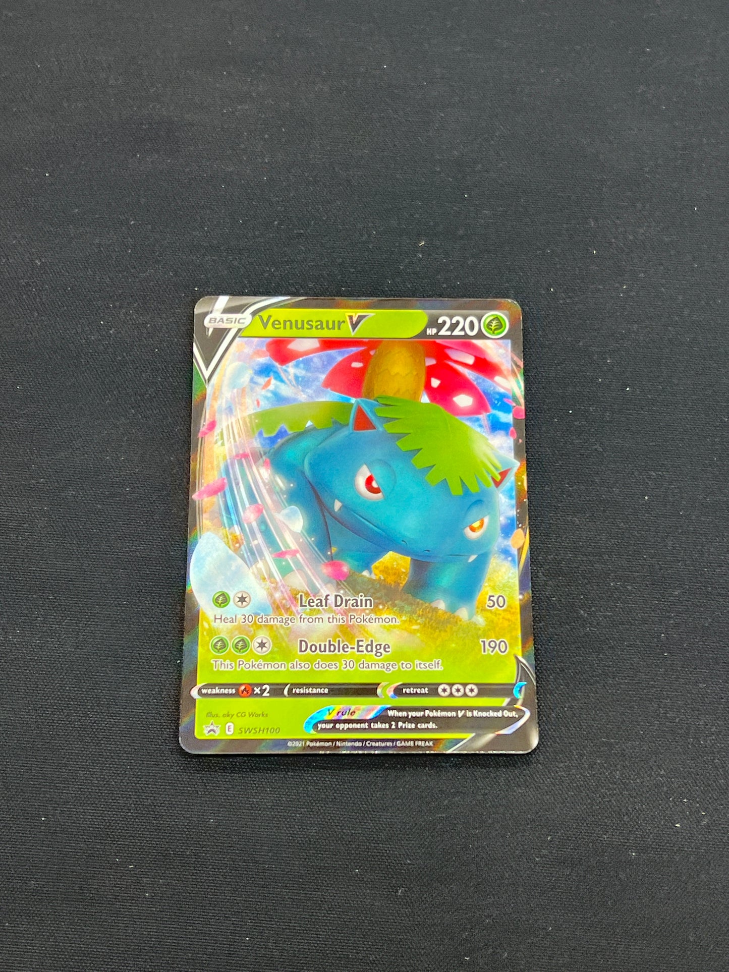 Auction Lot 280: Pokemon Cards Venusaur V Promo Conditions Vary
