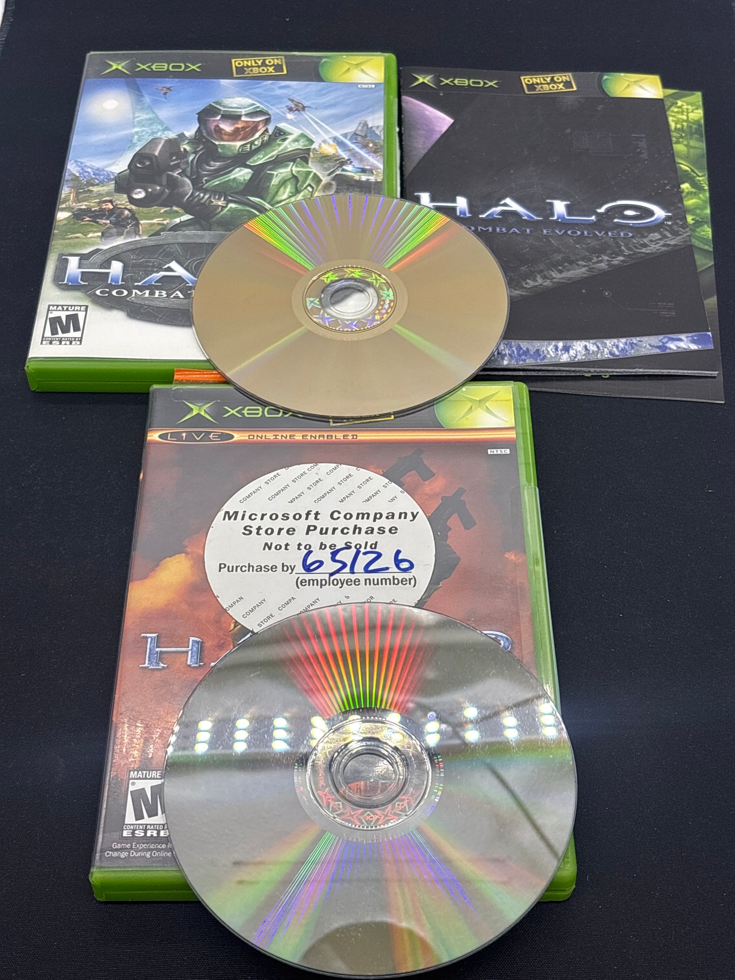 Auction Lot 127: XBOX Video Game Halo Lot of 2