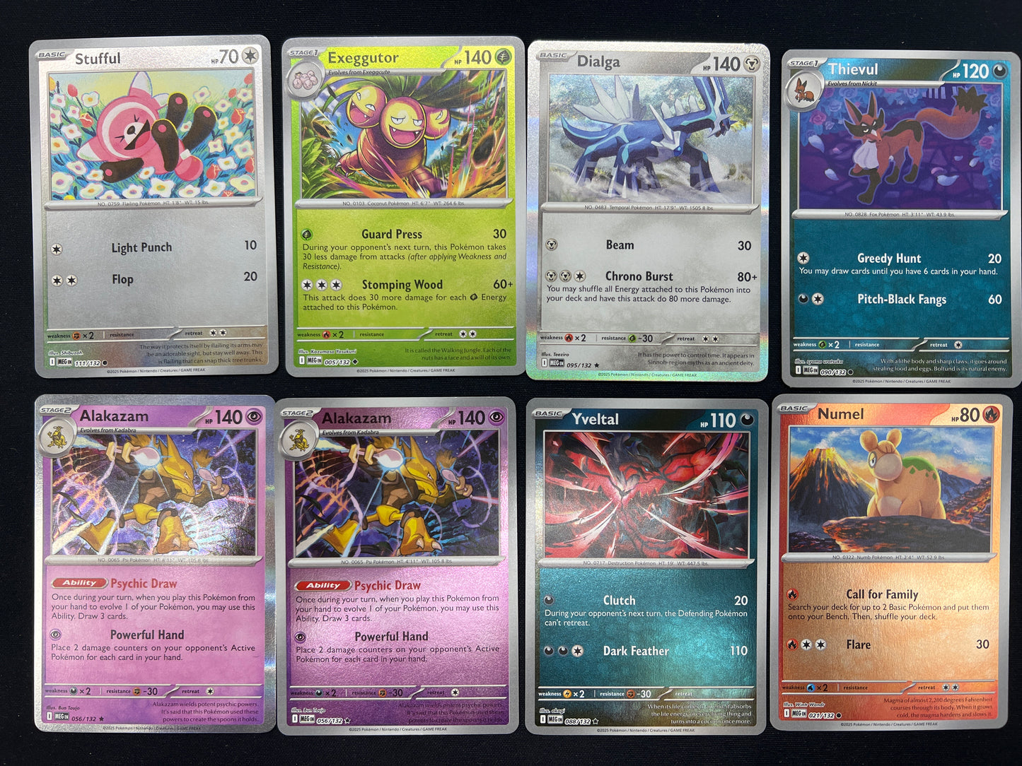 Auction Lot 412: Pokemon Cards Lot of 8 Assorted Reverse Holo Mega Evolutions Conditions Vary
