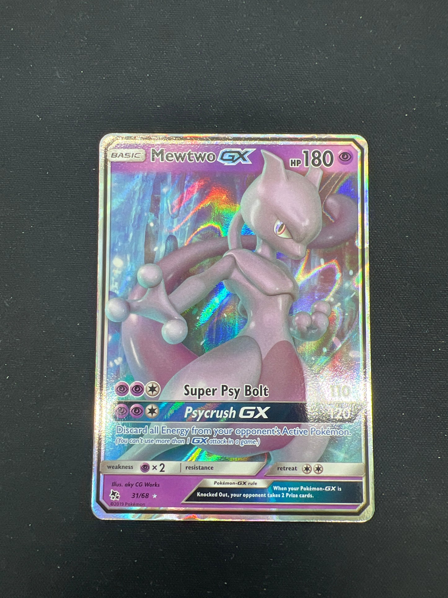 Auction Lot 148: Pokemon Cards Mewtwo GX Hidden Fates Full Art Conditions Vary
