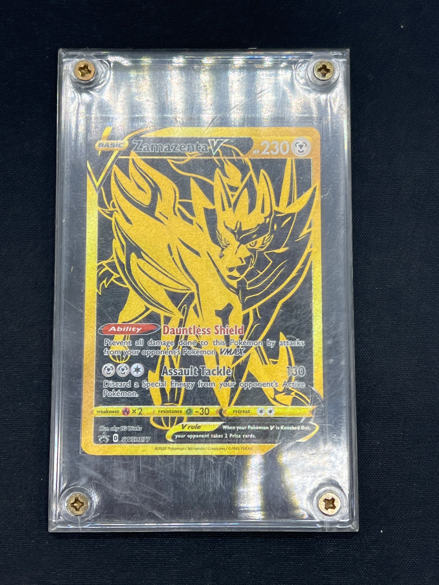 Auction Lot 416: Pokemon Cards Zamazenta V ETB Plus Promo Condition Vary With Case